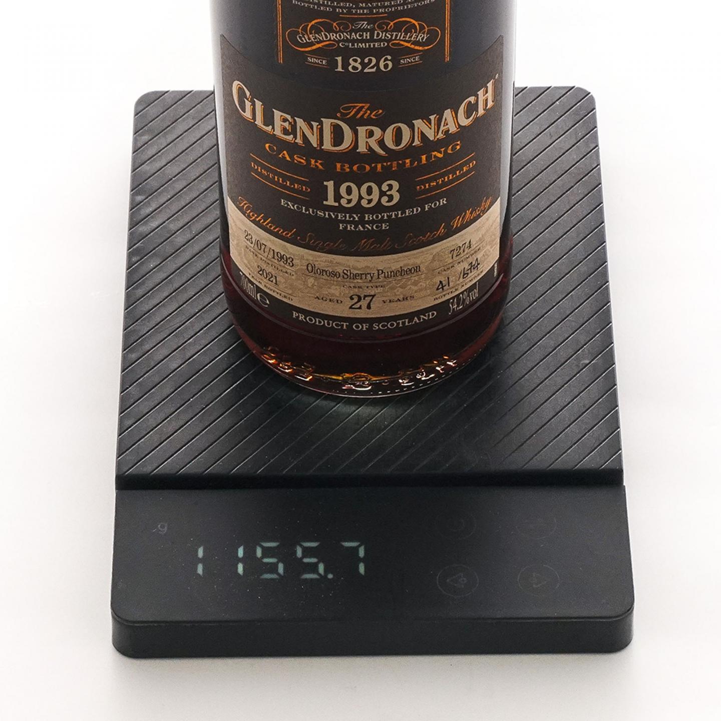 Glendronach 格兰多纳 27年 1993-2021 雪莉桶#7274