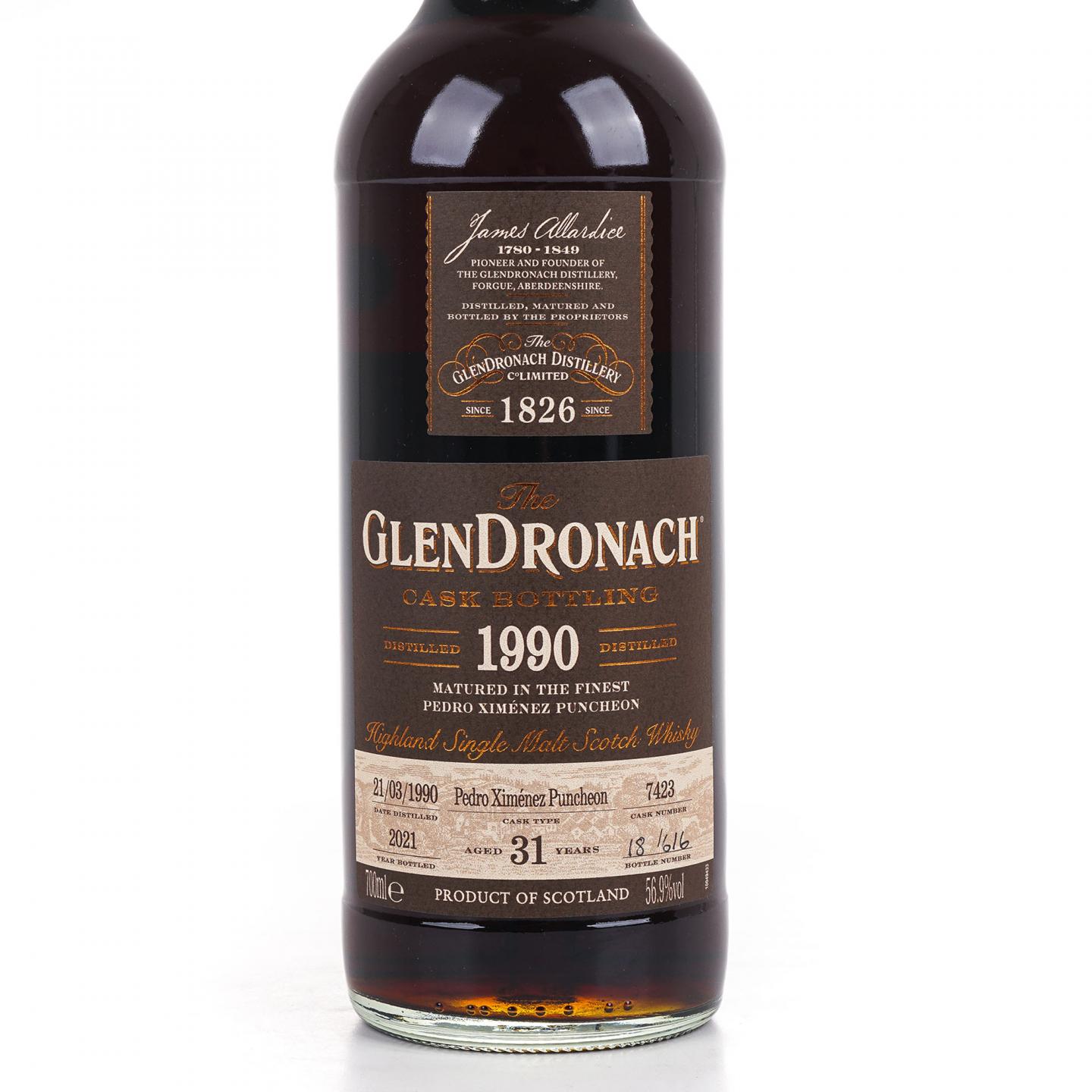 Glendronach 格兰多纳 31年 1990-2021 雪莉桶#7423