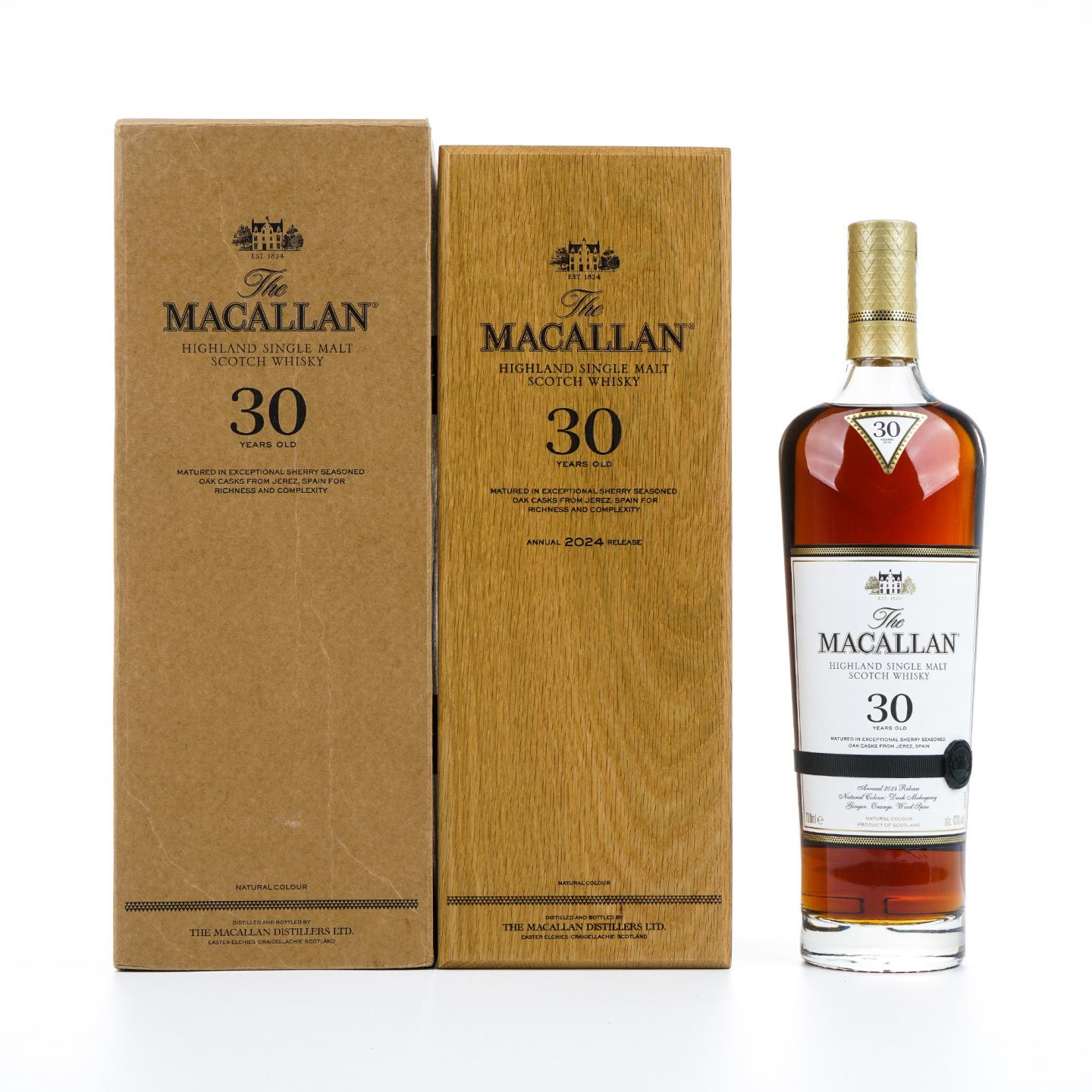 【附X光图】Macallan 麦卡伦 30年 2024 雪莉桶 黑腰带
