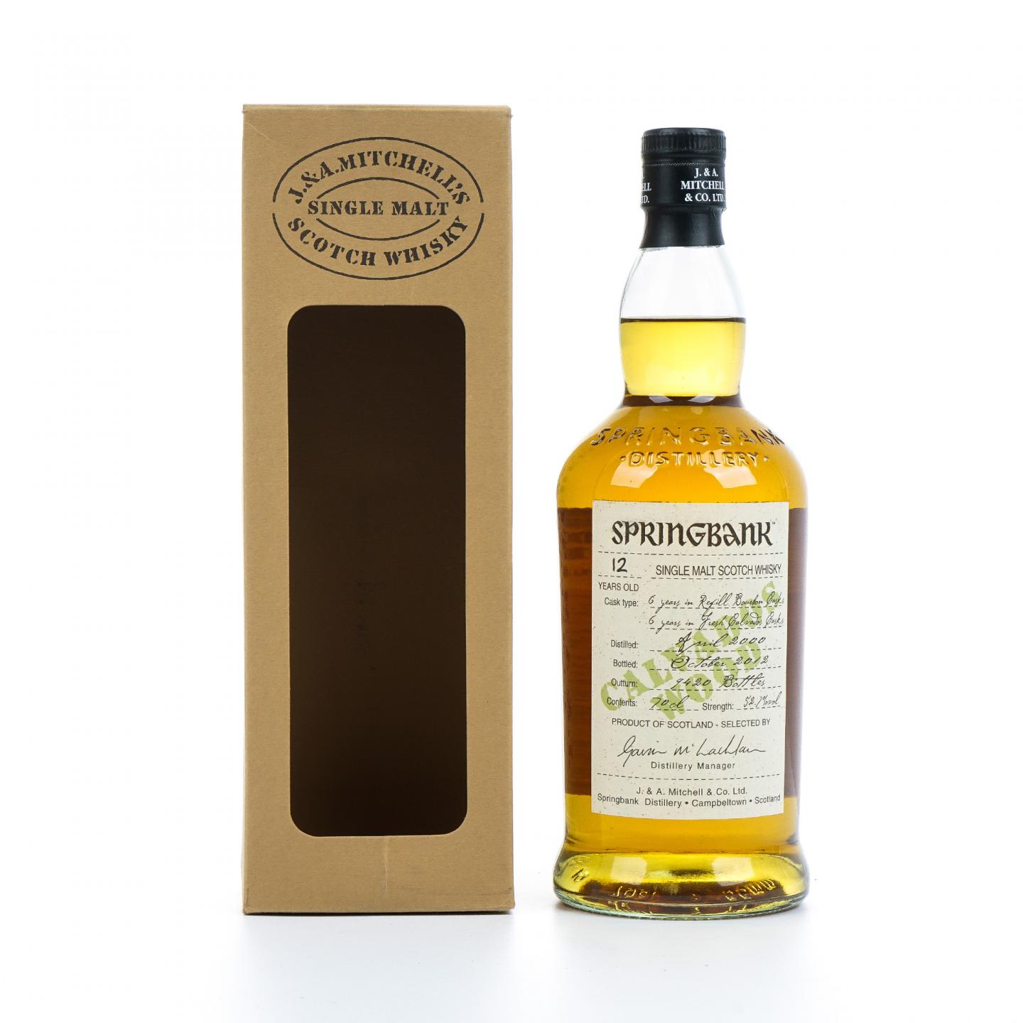 Springbank 云顶 12年 2000-2012 Calvados风味桶