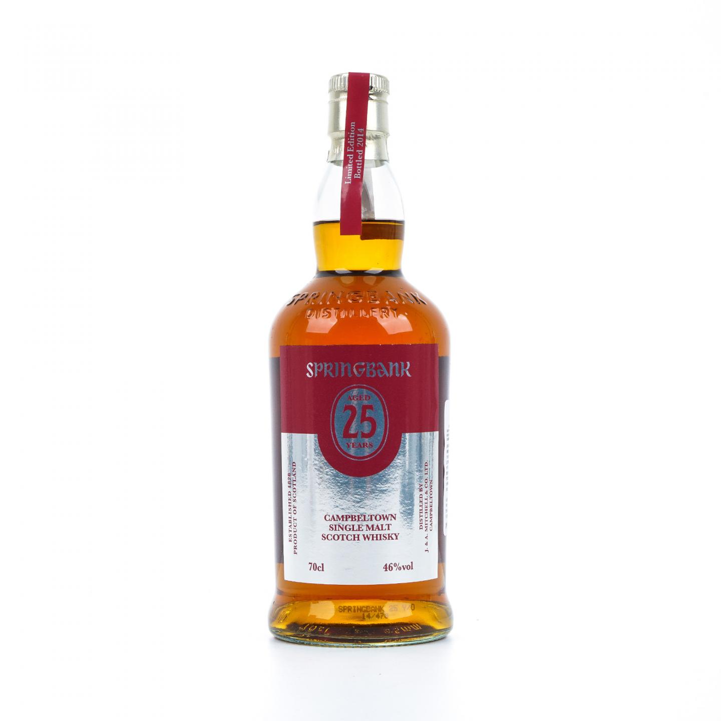 Springbank 云顶 25年 2014 限量版