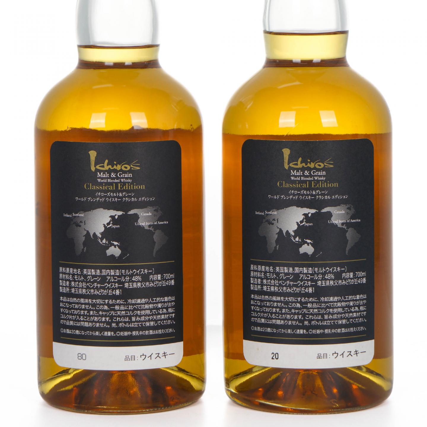 秩父 黑叶 Ichiro’s Malt & Grain Classical Edition 世界调和 2瓶组