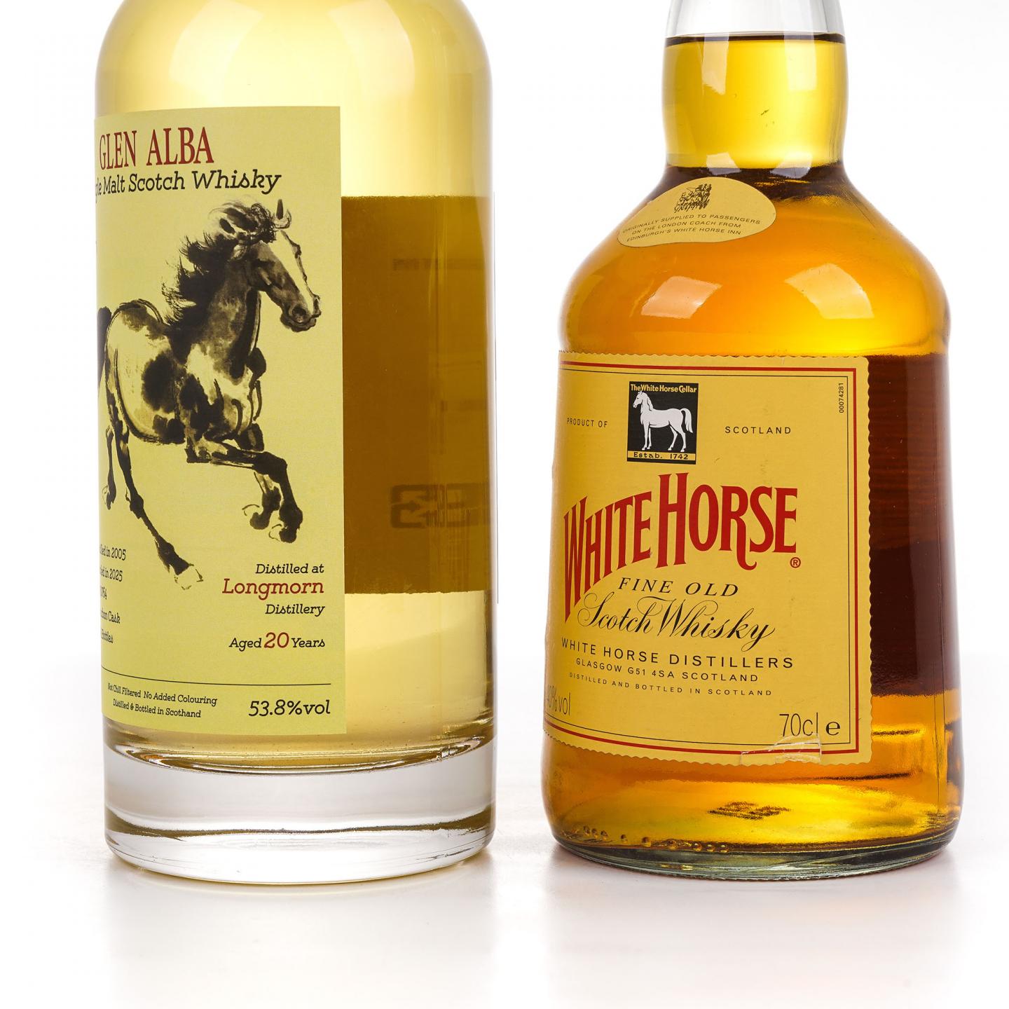 Longmorn 朗摩 20年 2005 一马当先/White Horse 白马 2瓶组