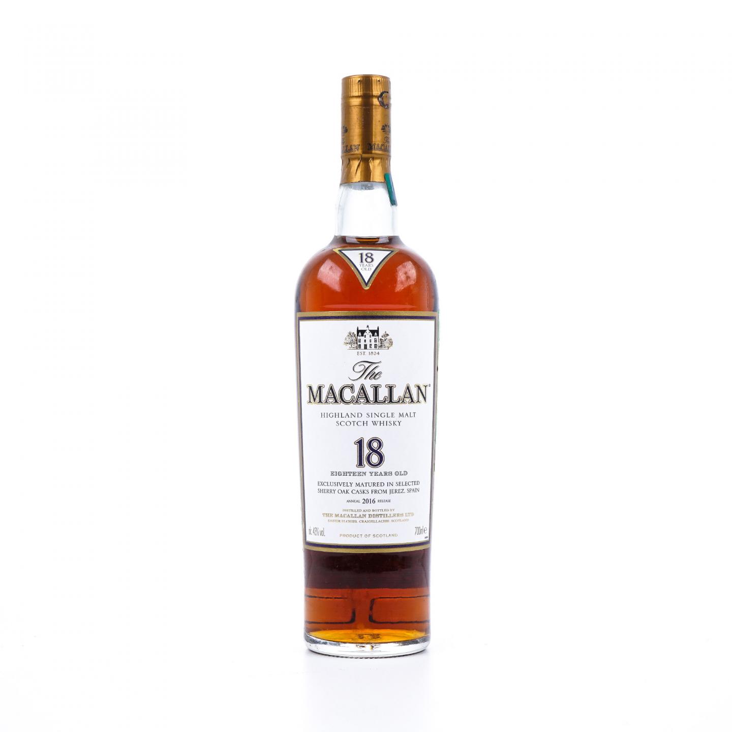 Macallan 麦卡伦 18年 2016 雪莉桶 700ml