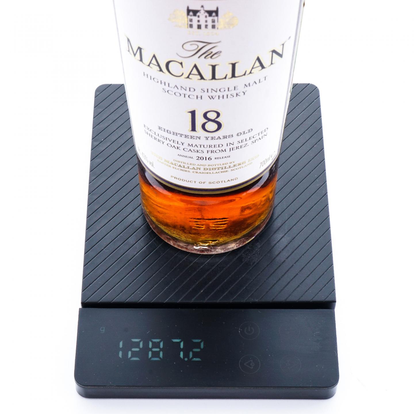Macallan 麦卡伦 18年 2016 雪莉桶 700ml