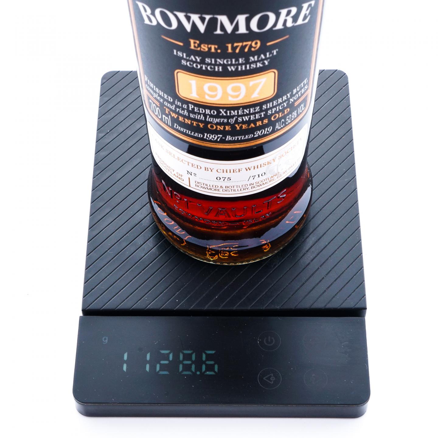 Bowmore 波摩 21年 1997-2019 CWS单桶 雪莉桶后熟 行货