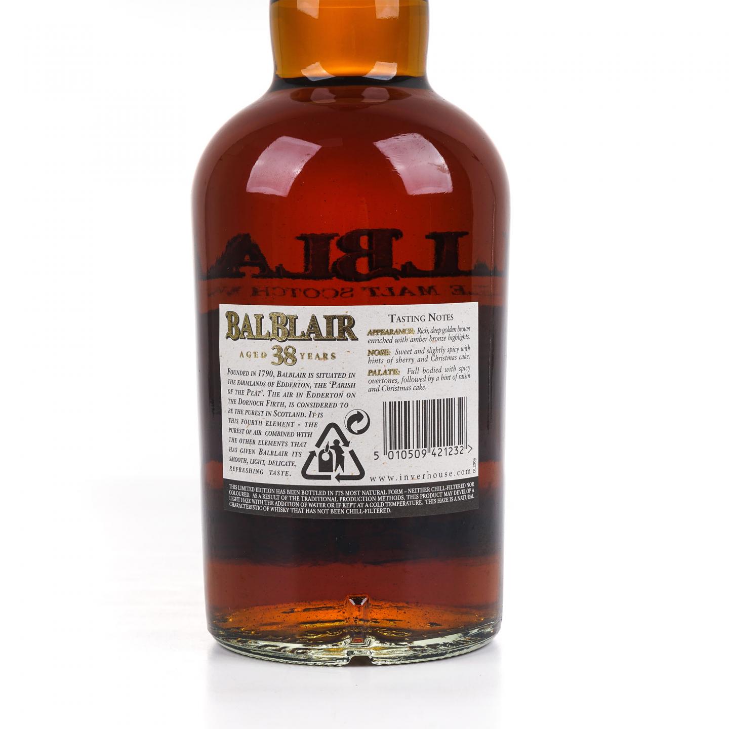 Balblair 巴布莱尔 38年 1966-2004 限量版