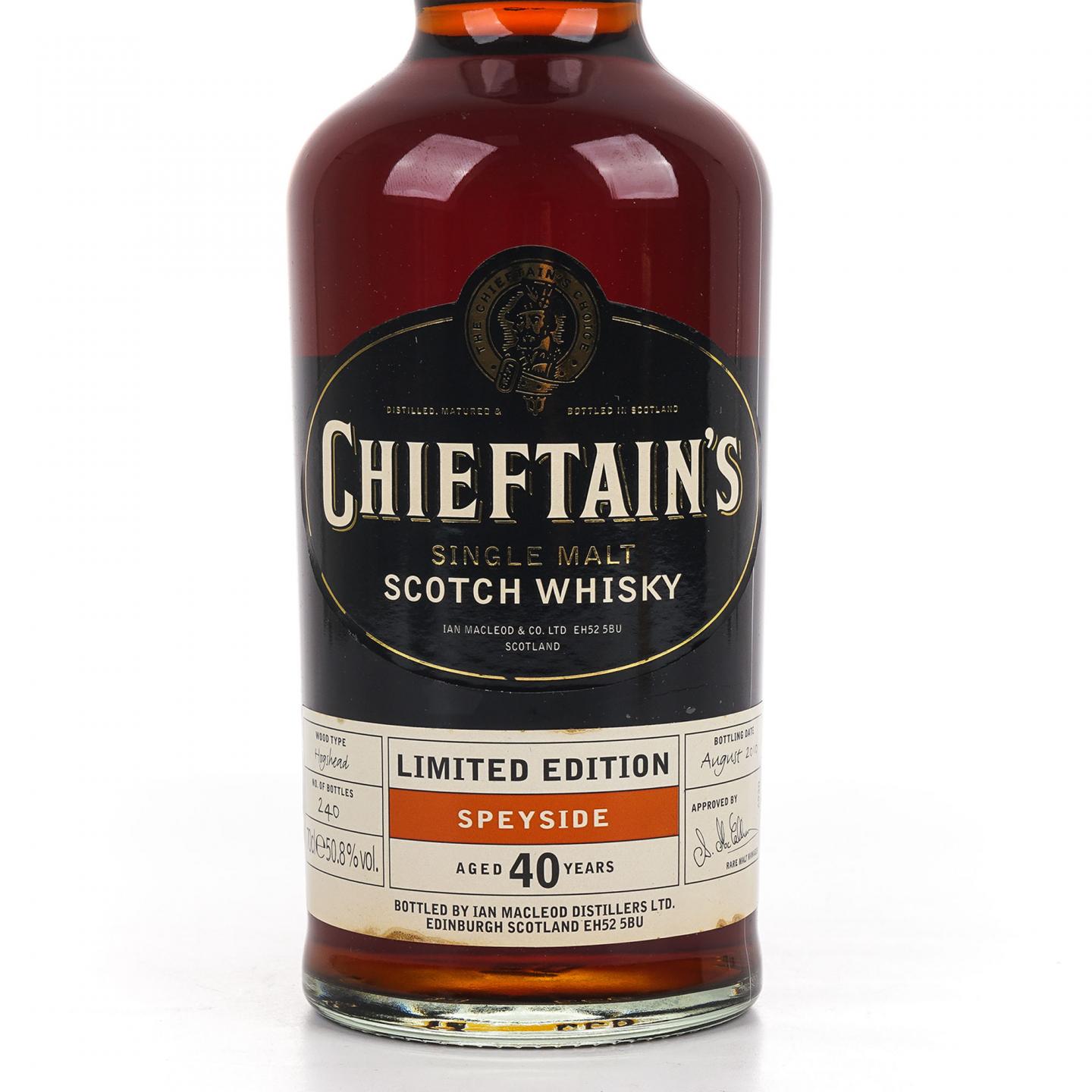 秘密斯佩塞 40年 2010 老酋长 IM 附加2支15年斯佩塞酒版