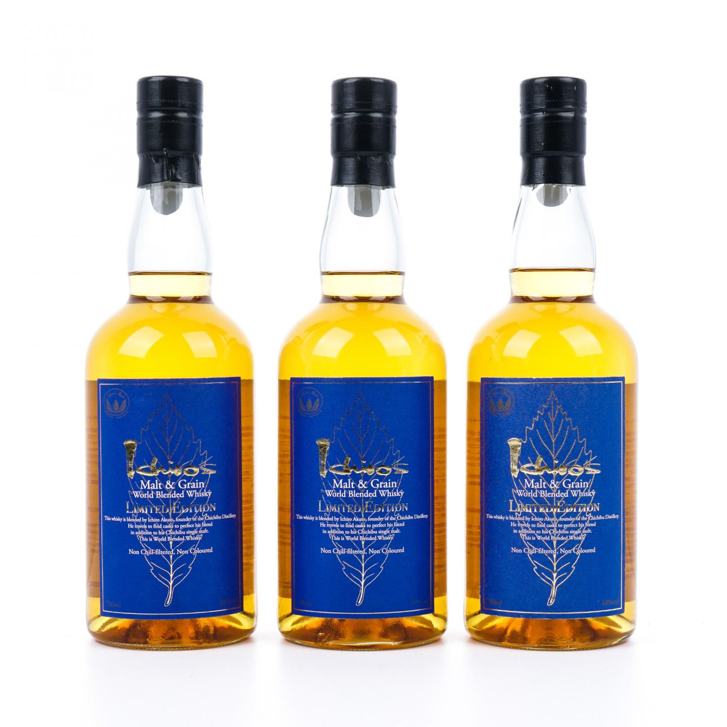 秩父 Ichiro's Malt & Grain 蓝叶 世界调和 3瓶组