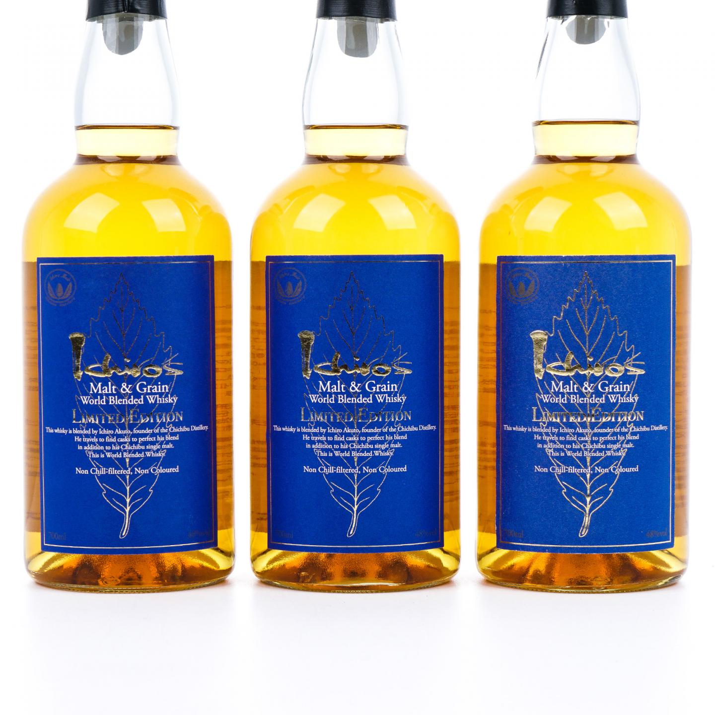 秩父 Ichiro's Malt & Grain 蓝叶 世界调和 3瓶组