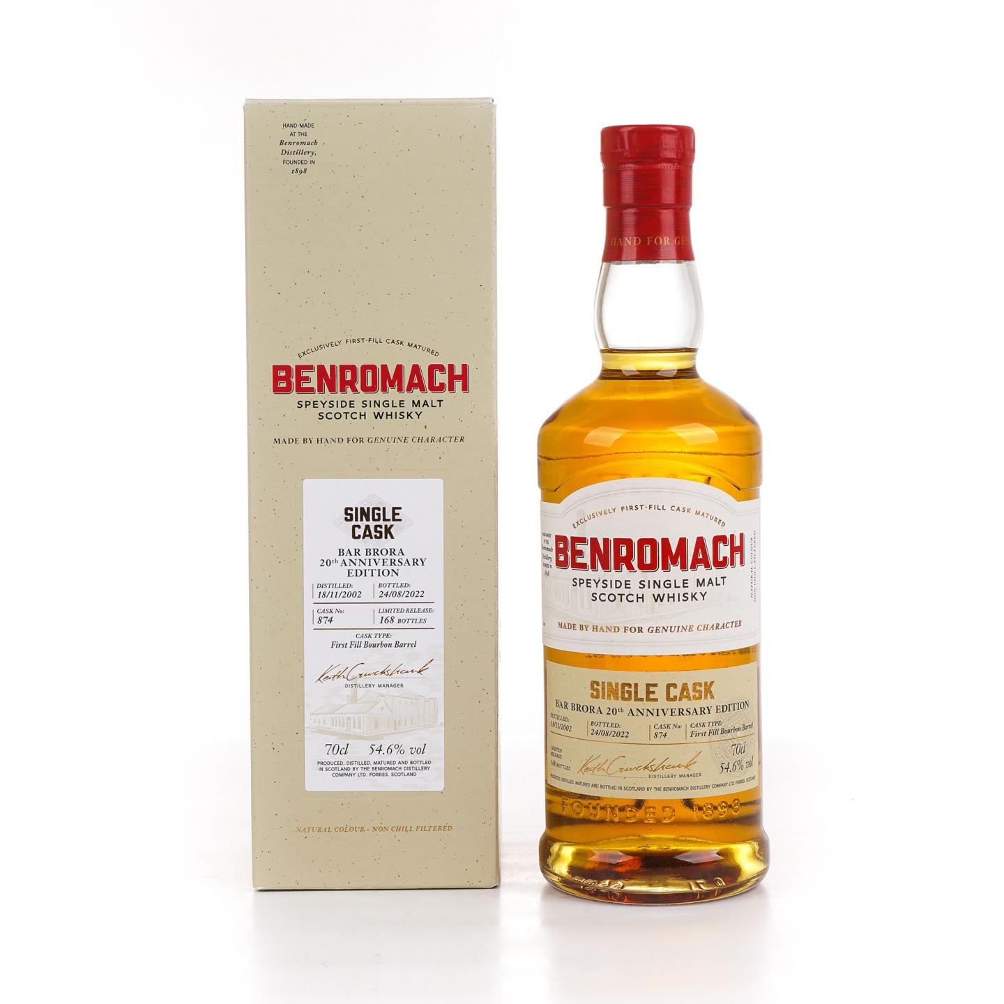 Benromach 本诺曼克 2002-2022 Bar Brora 20周年限定