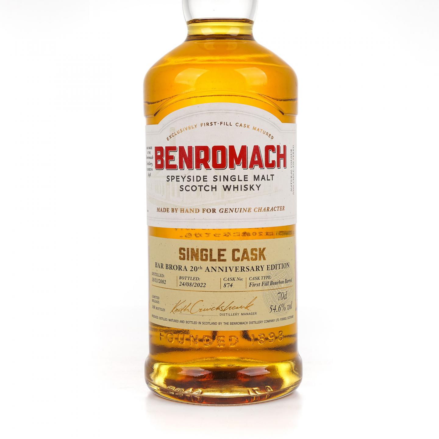 Benromach 本诺曼克 2002-2022 Bar Brora 20周年限定