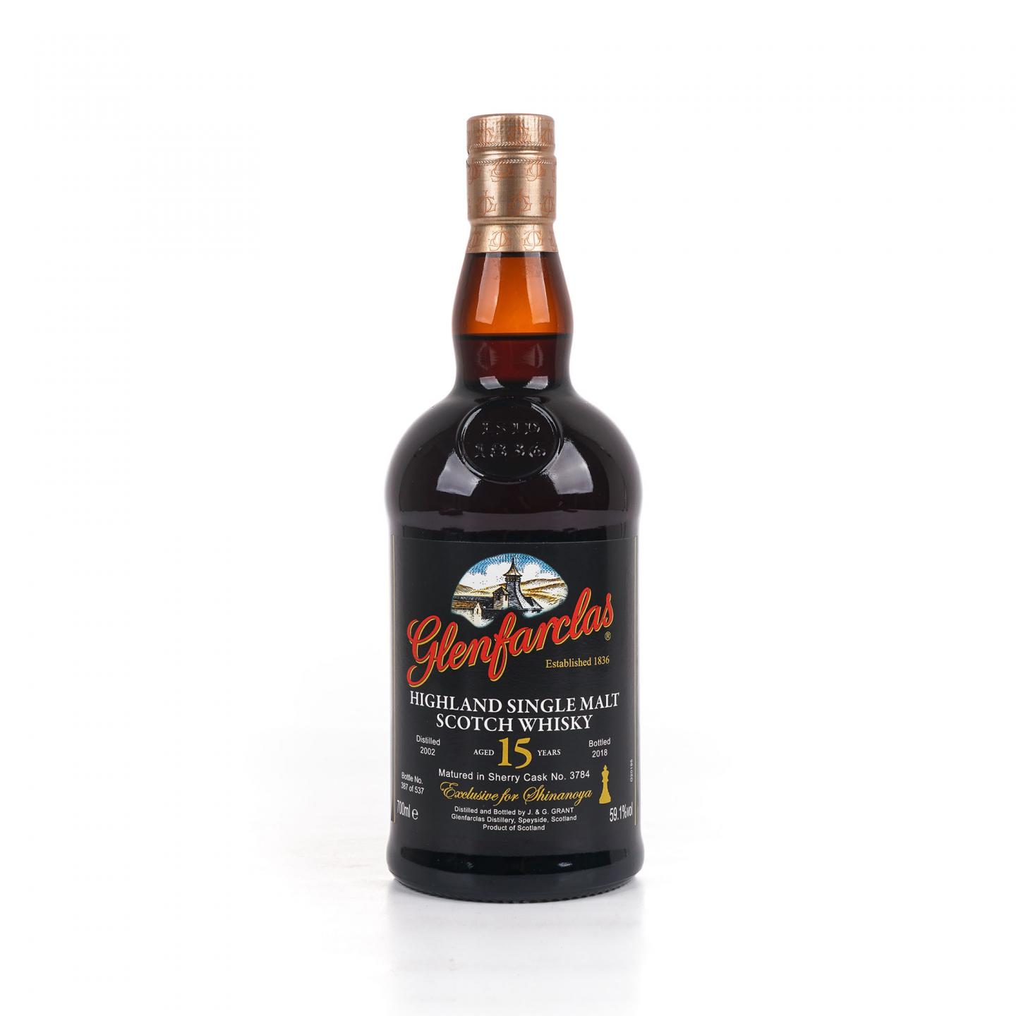 Glenfarclas 格兰花格 15年 2002-2018 雪莉桶#3784
