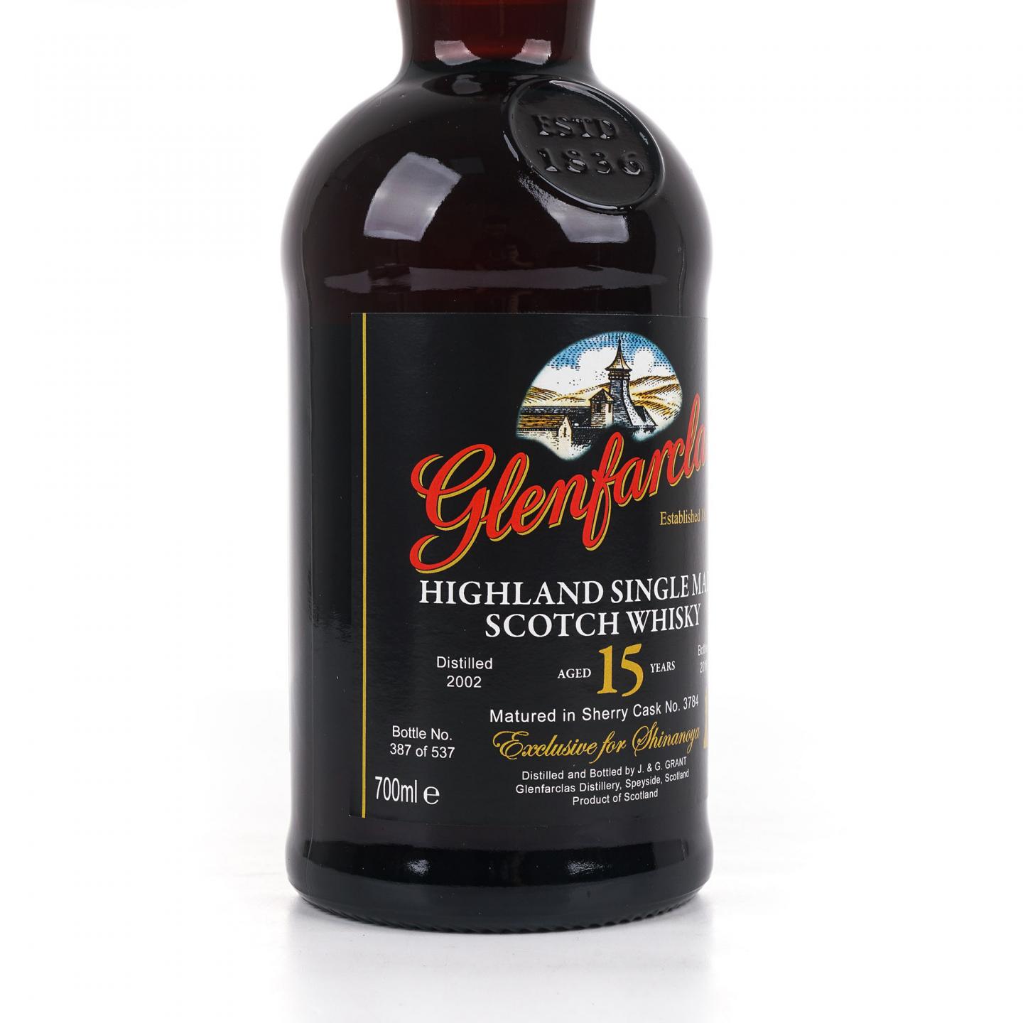 Glenfarclas 格兰花格 15年 2002-2018 雪莉桶#3784