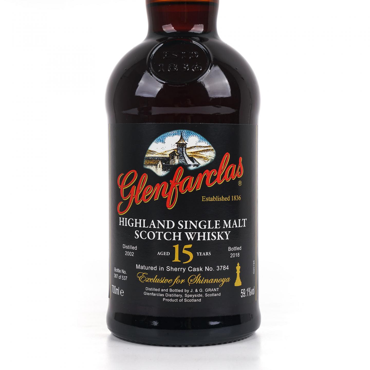 Glenfarclas 格兰花格 15年 2002-2018 雪莉桶#3784
