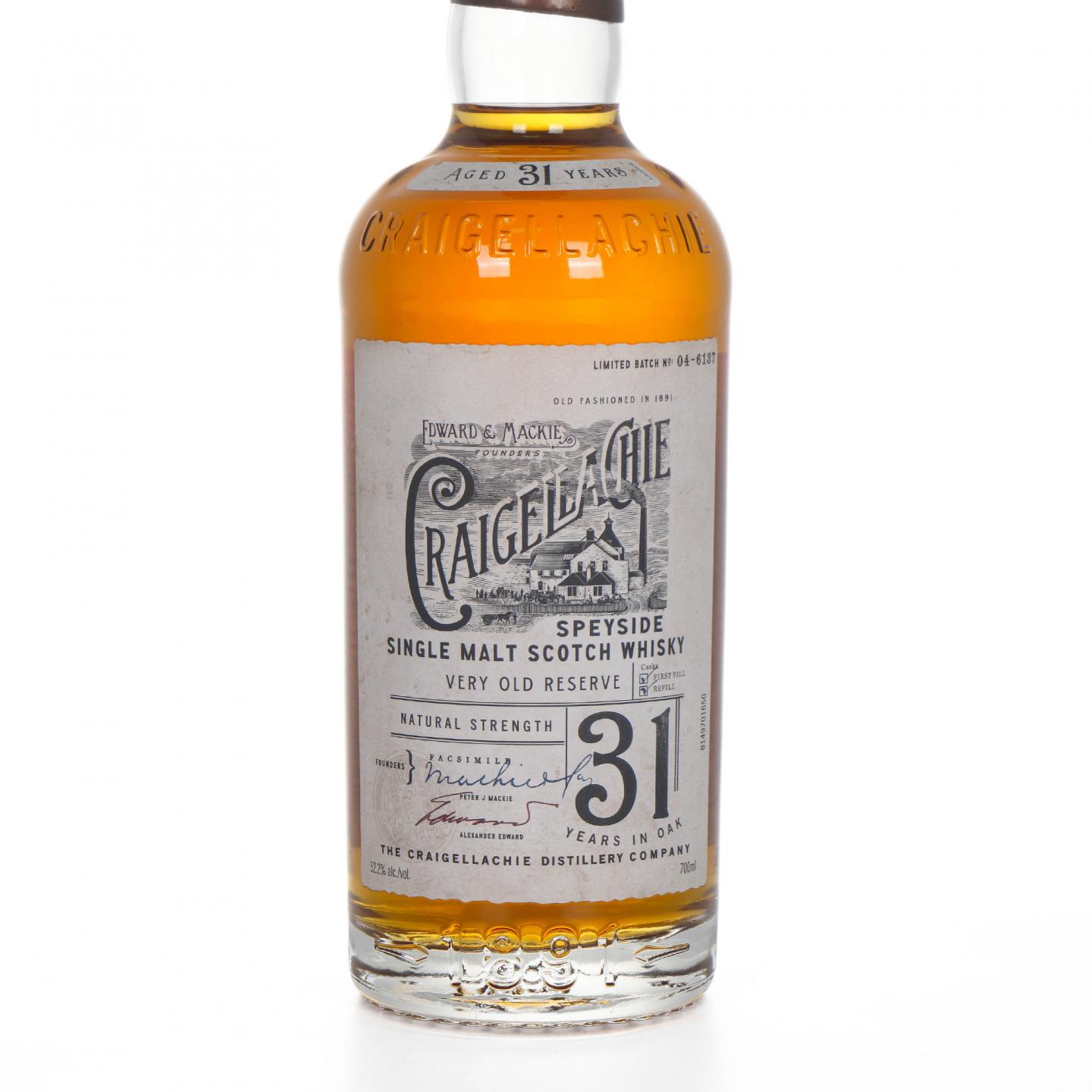 Craigellachie 克莱拉奇 31年 Very Old Reserve