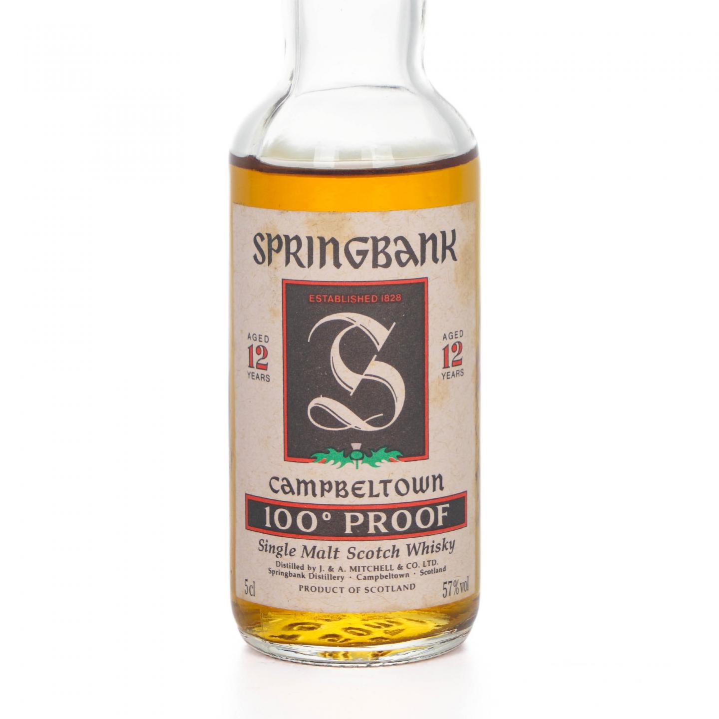 【酒版】Springbank 云顶 12年 绿色蓟叶标 100proof 57度版本 50ml