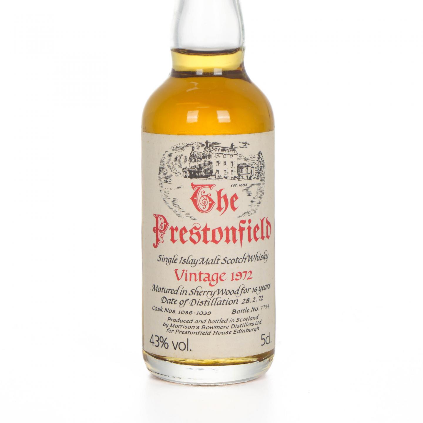 【酒版】Bowmore 波摩 16年 1972 Prestonfield 50ml