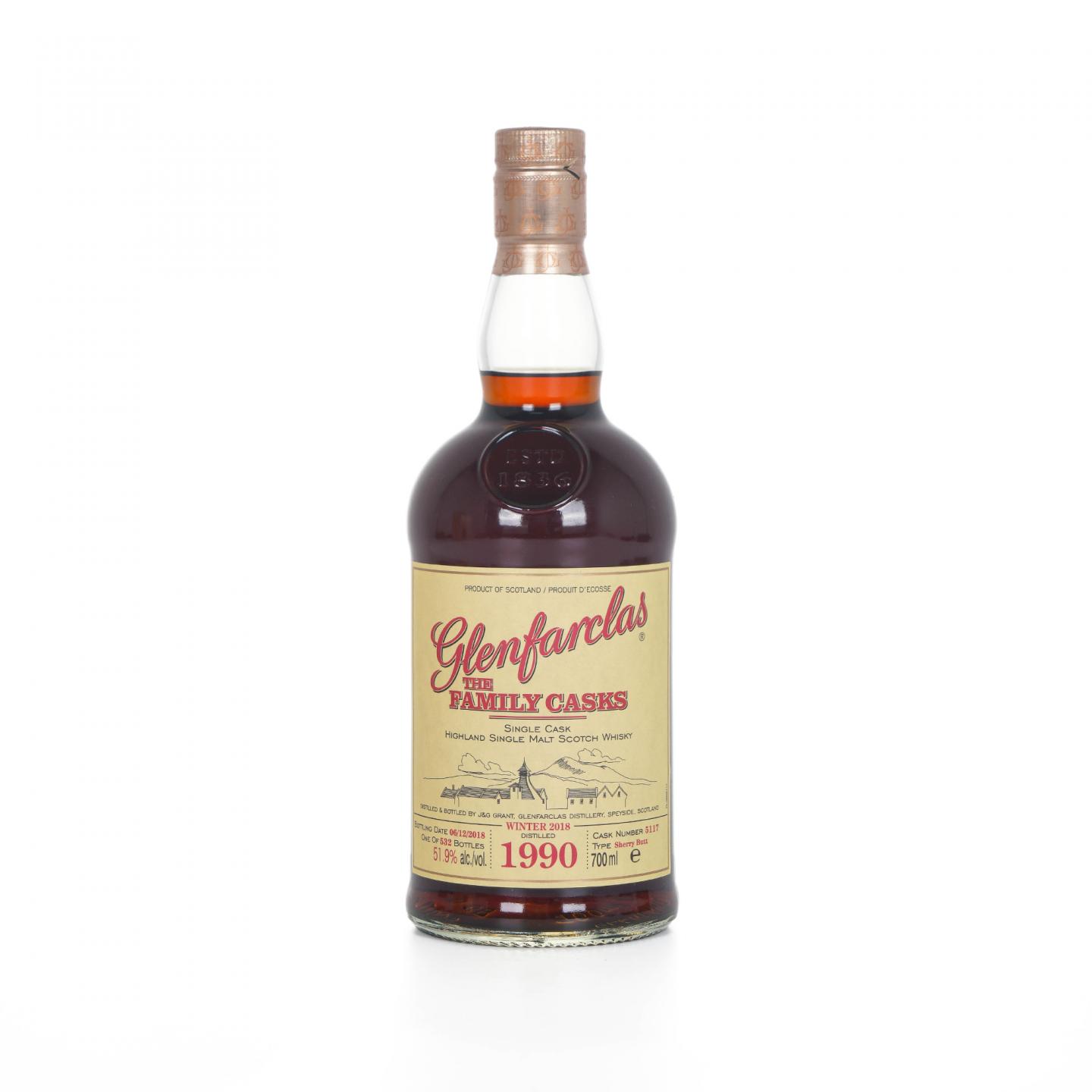Glenfarclas 格兰花格 1990-2018 家族桶#5117