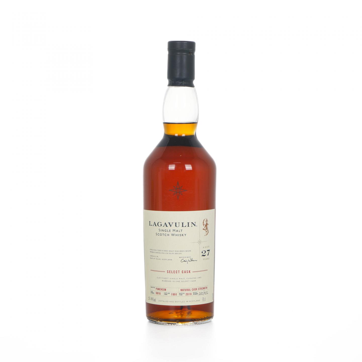 Lagavulin 乐加维林 27年 1991-2018 星星标 COD