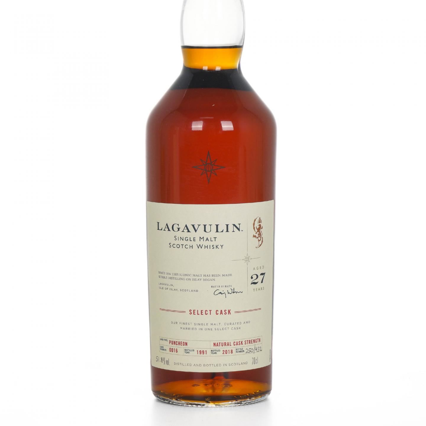 Lagavulin 乐加维林 27年 1991-2018 星星标 COD