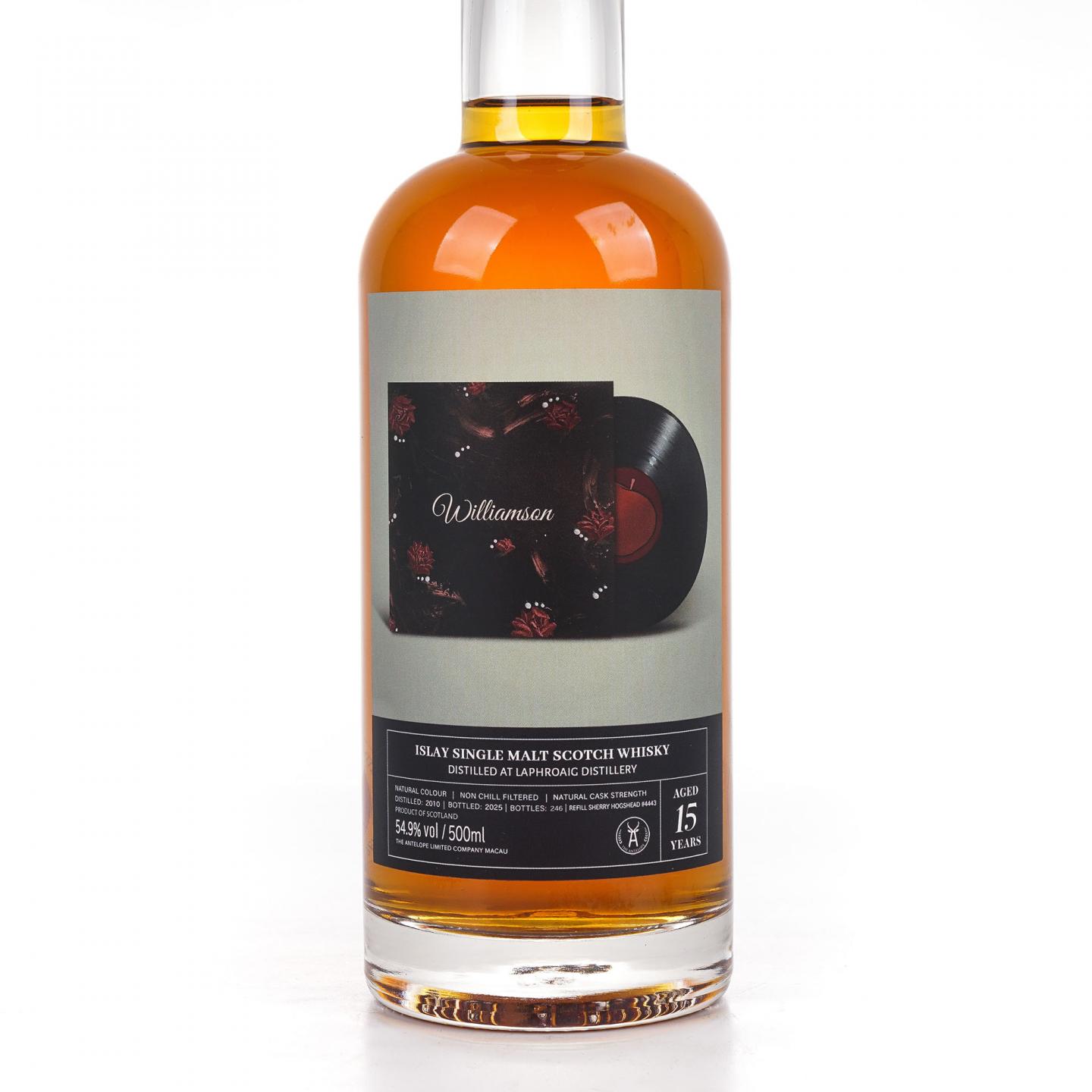 Williamson 15年 拉弗格出品 2010-2025 雪莉桶#4443 桶强 500ml