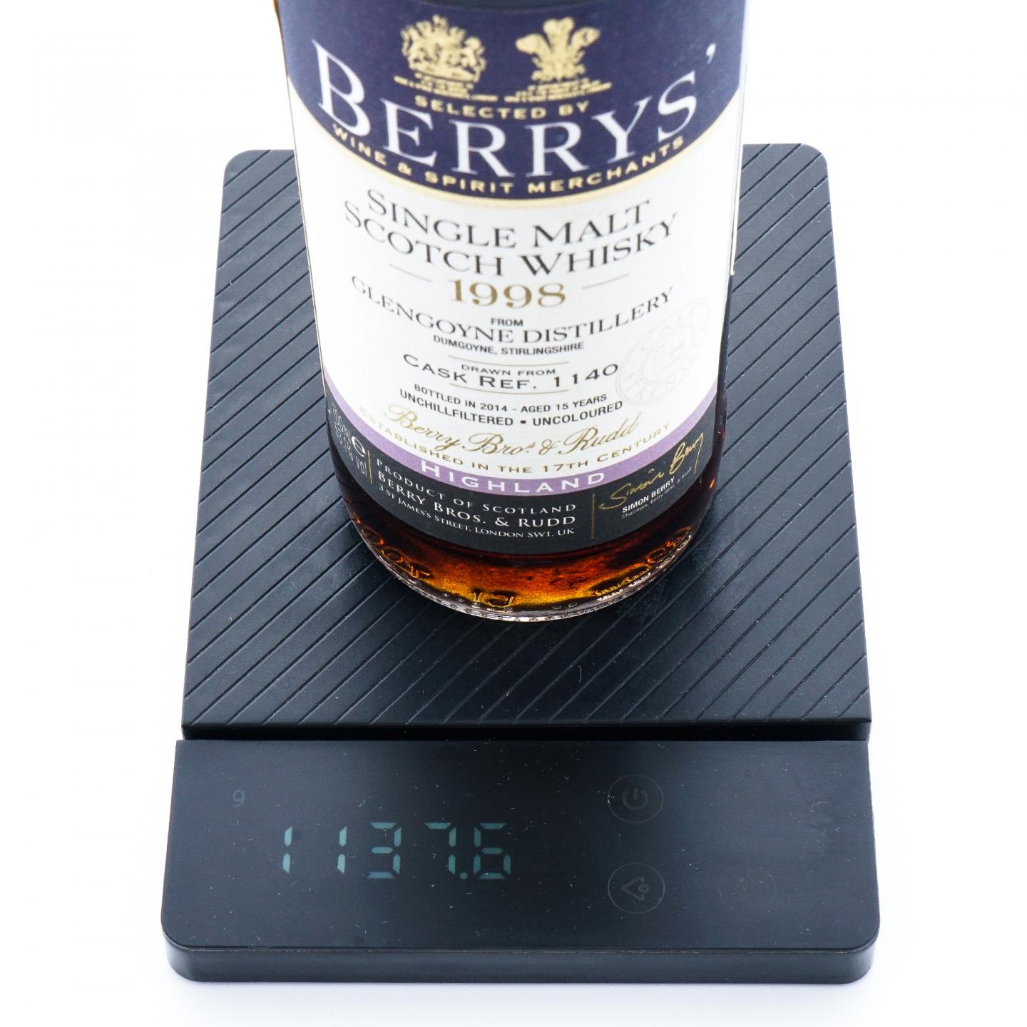 Glengoyne 格兰哥尼 15年 1998-2014 BBR