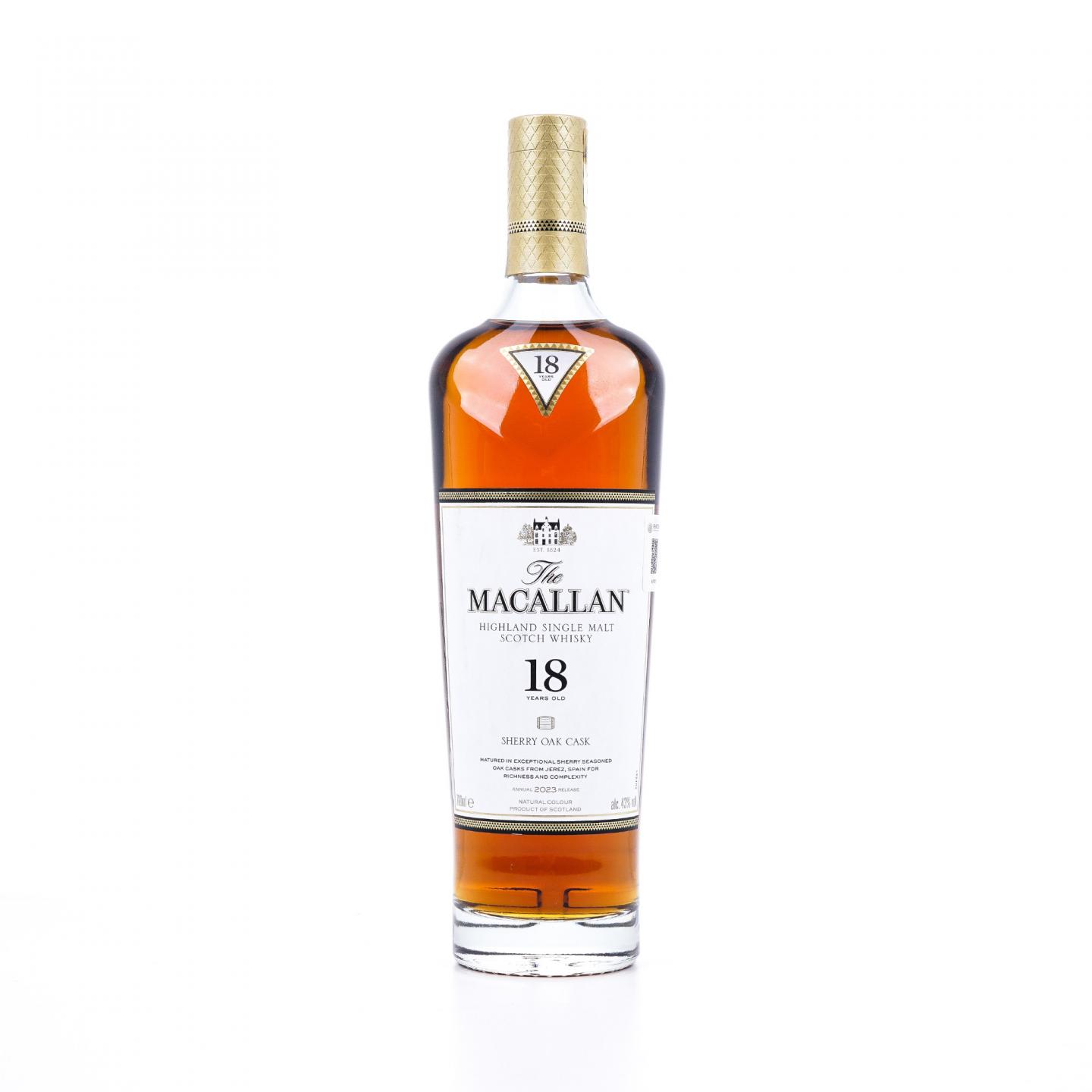 【附X光图】Macallan 麦卡伦 18年 2023 雪莉桶