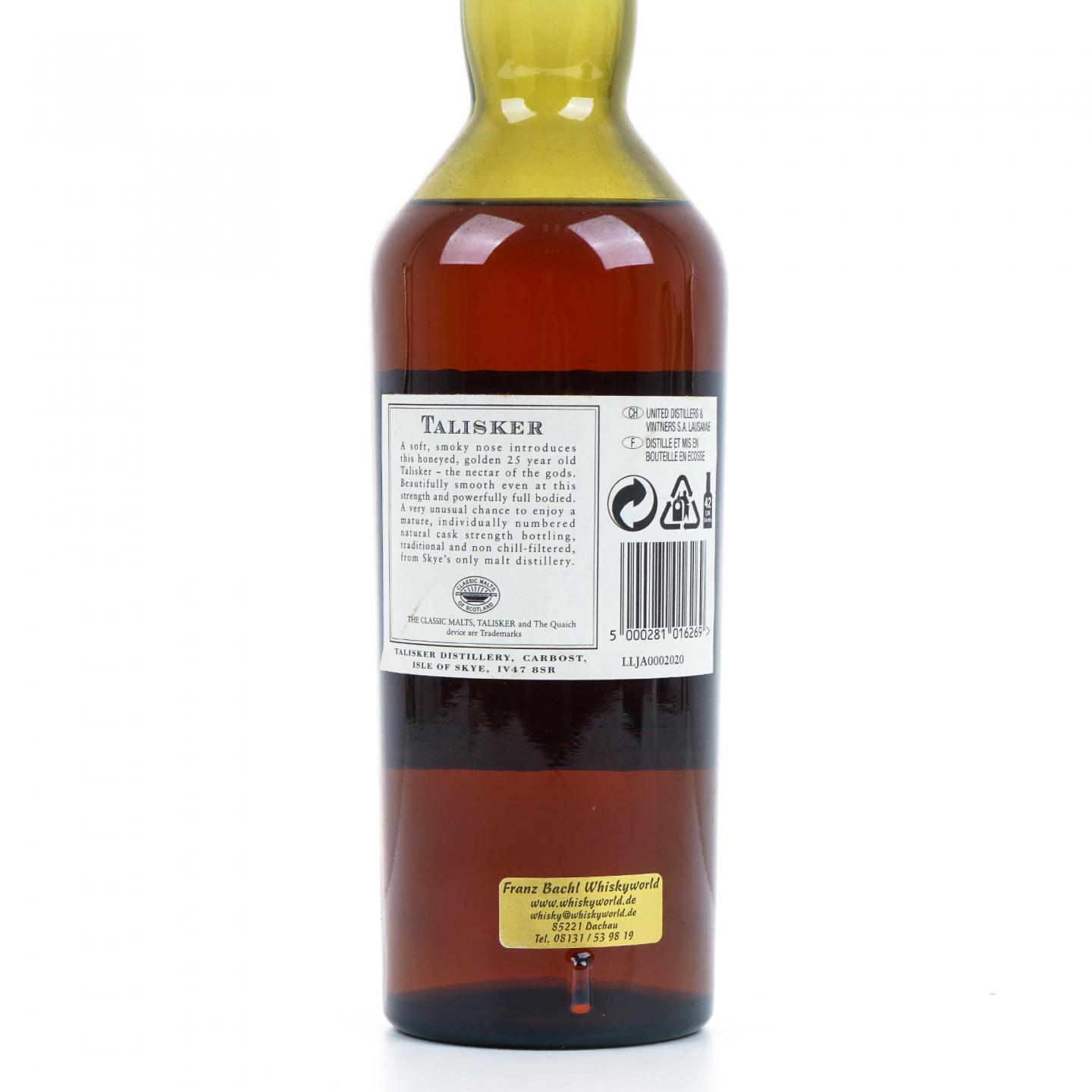 Talisker 泰斯卡 25年 1975-2001 SR系列