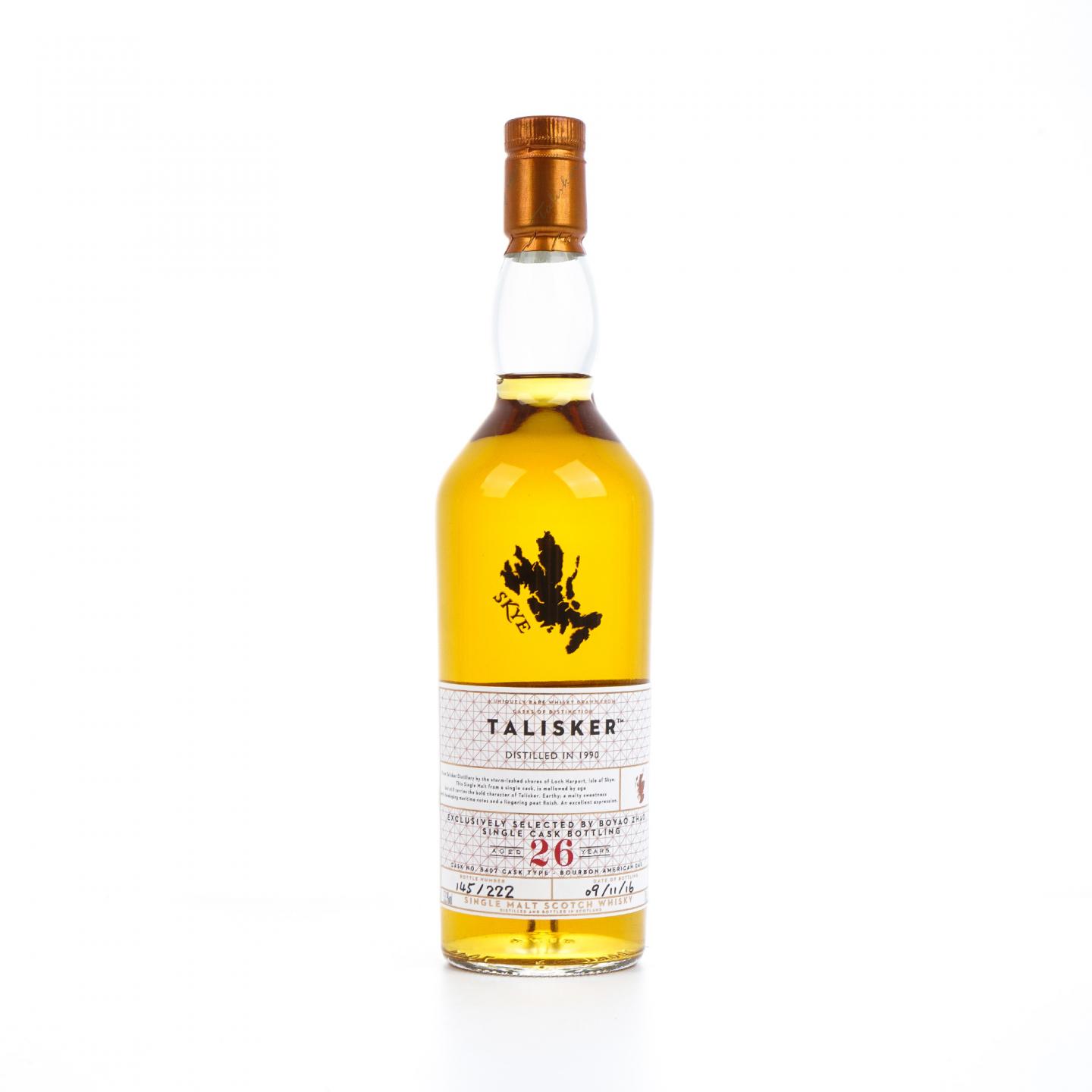 Talisker 泰斯卡 26年 1990-2016 COD 赵波尧选桶