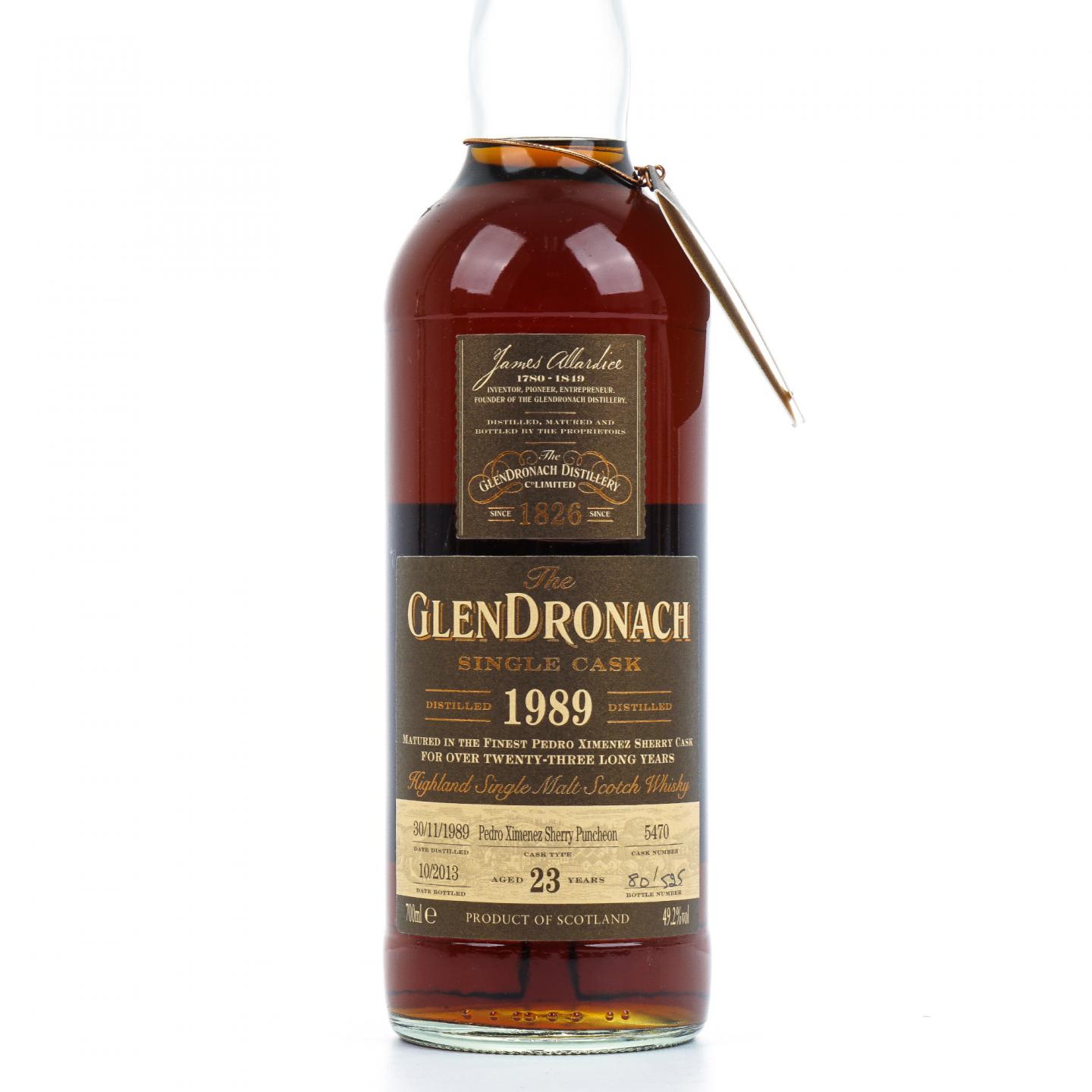 Glendronach 格兰多纳 23年 1989-2013 雪莉单桶#5470