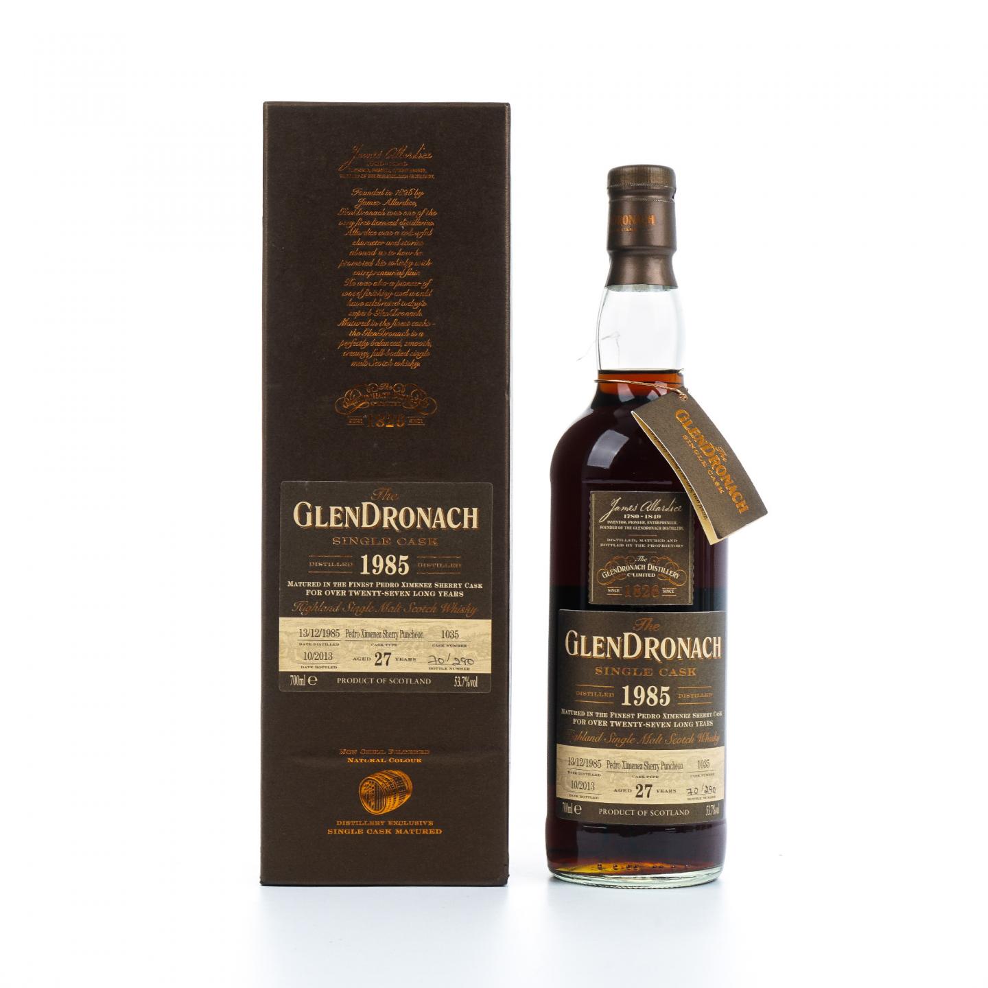 Glendronach 格兰多纳 27年 1985-2013 雪莉单桶#1035