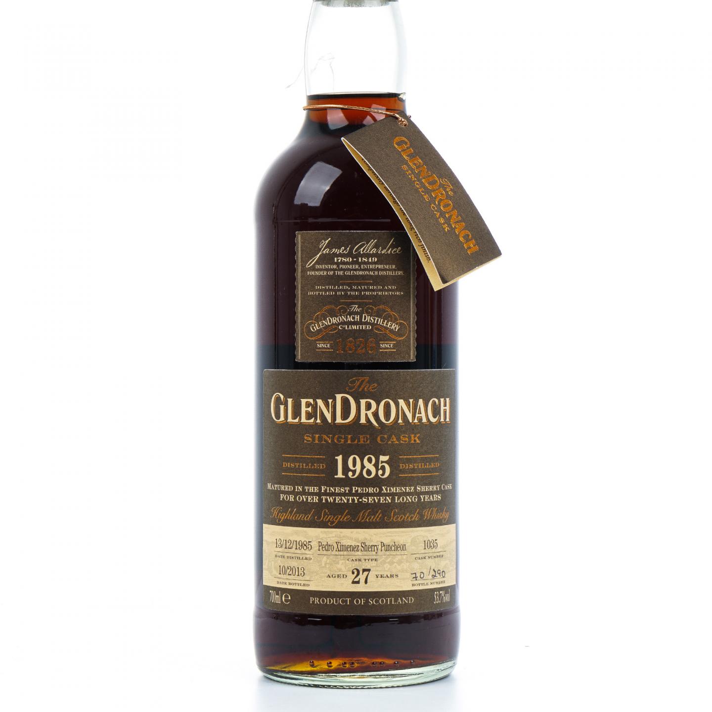 Glendronach 格兰多纳 27年 1985-2013 雪莉单桶#1035