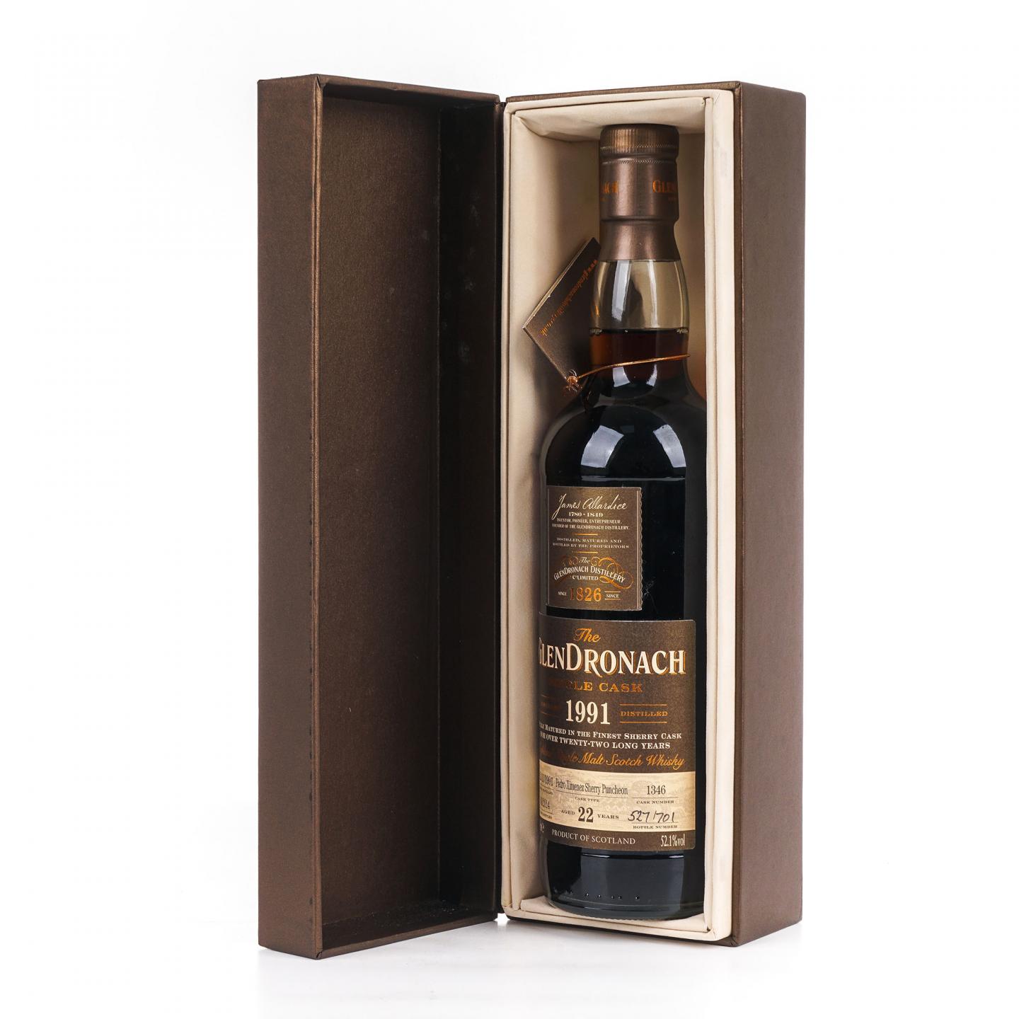Glendronach 格兰多纳 22年 1991-2014 雪莉单桶#1346