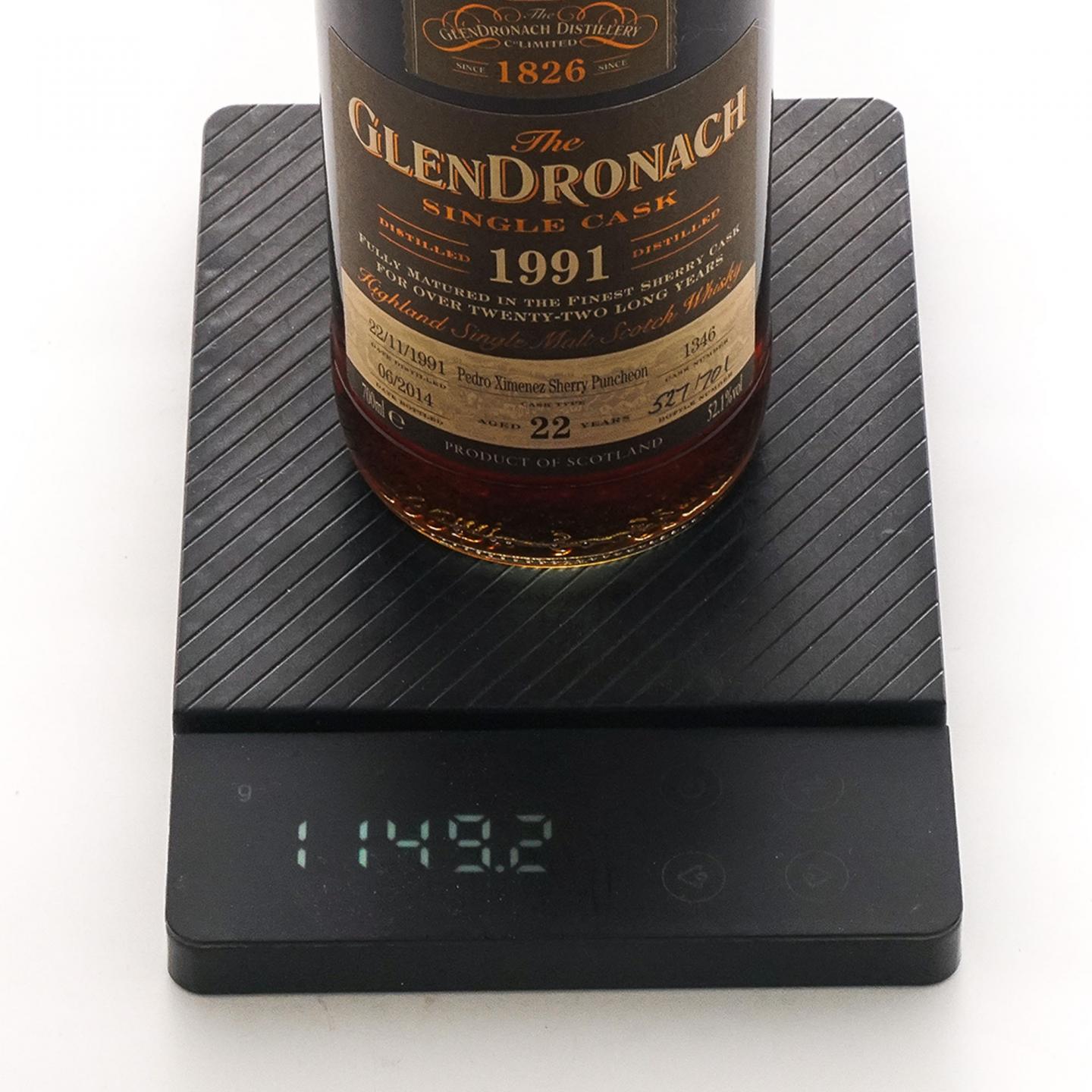 Glendronach 格兰多纳 22年 1991-2014 雪莉单桶#1346