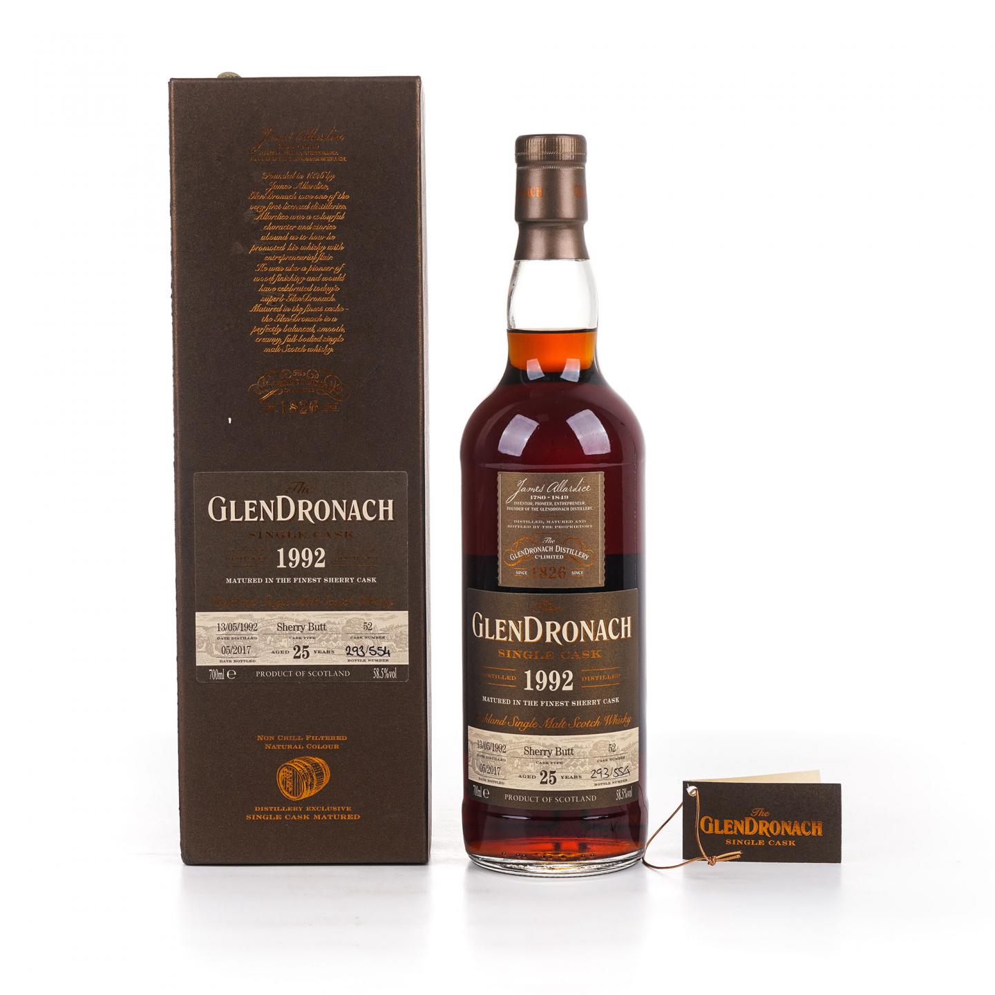 Glendronach 格兰多纳 25年 1992-2017 雪莉单桶#52