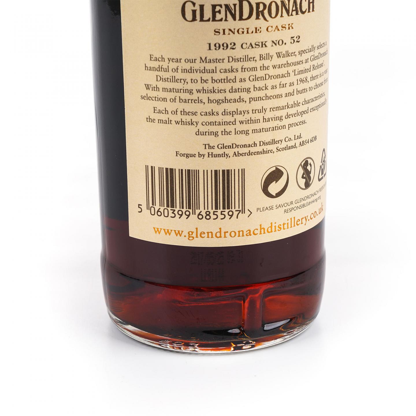 Glendronach 格兰多纳 25年 1992-2017 雪莉单桶#52