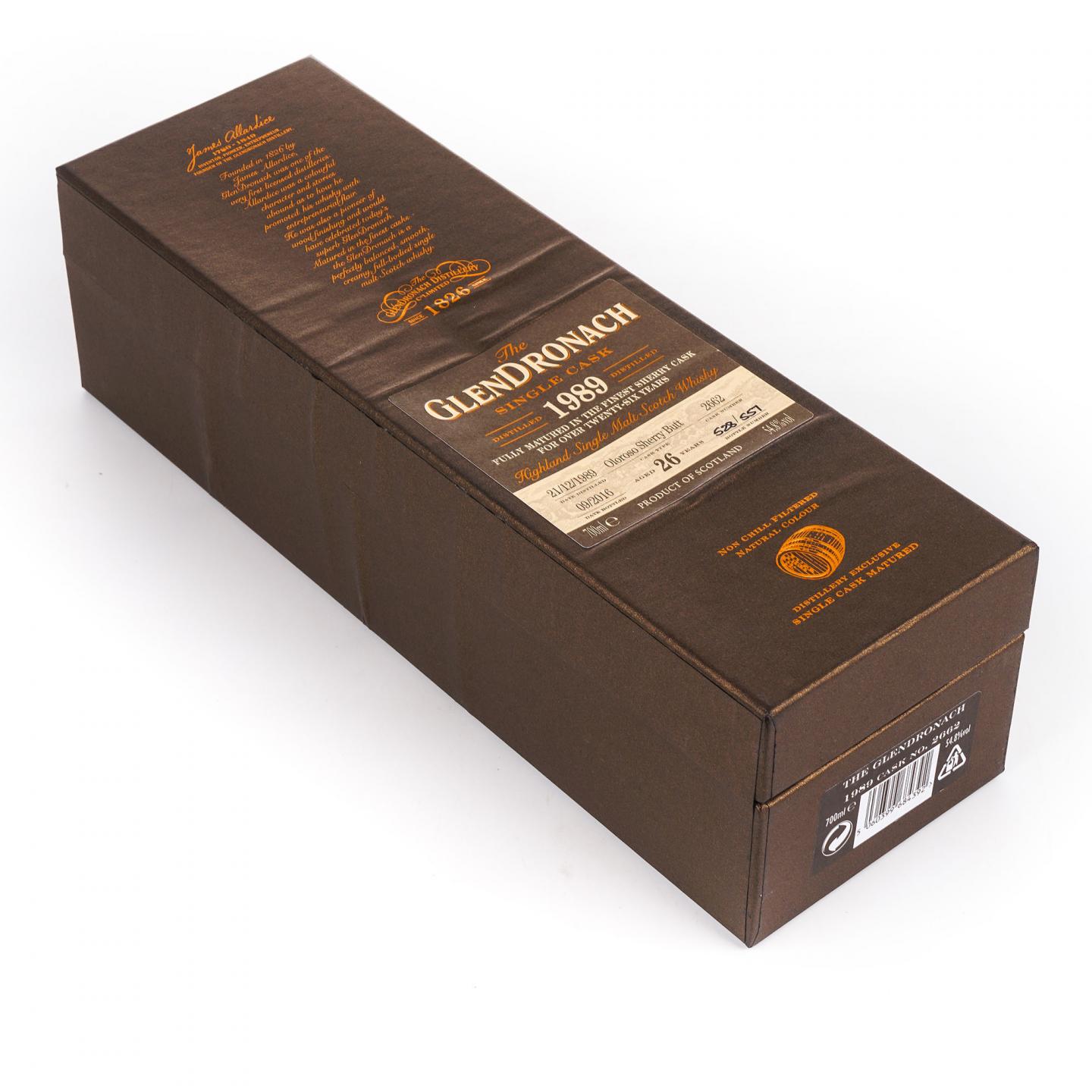 Glendronach 格兰多纳 26年 1989-2016 雪莉单桶#2662 54.8%