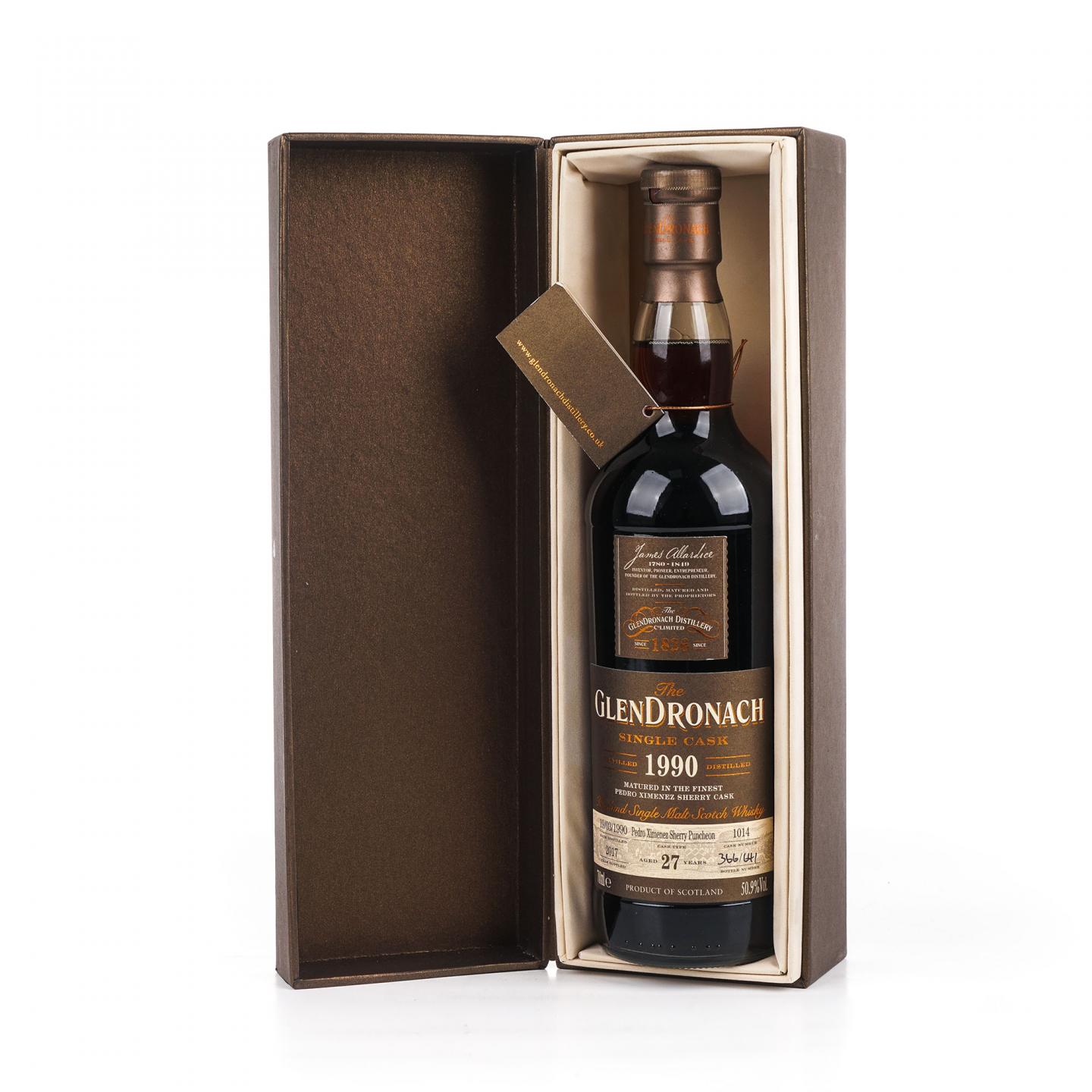 Glendronach 格兰多纳 27年 1990-2017 雪莉桶#1014