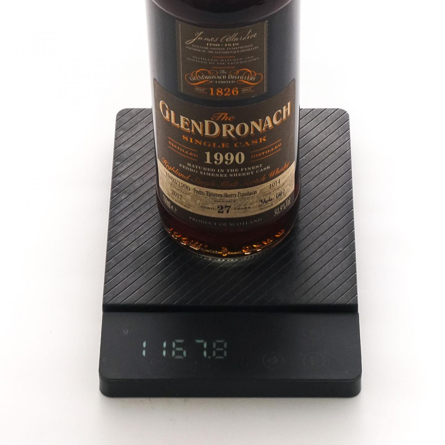 Glendronach 格兰多纳 27年 1990-2017 雪莉桶#1014