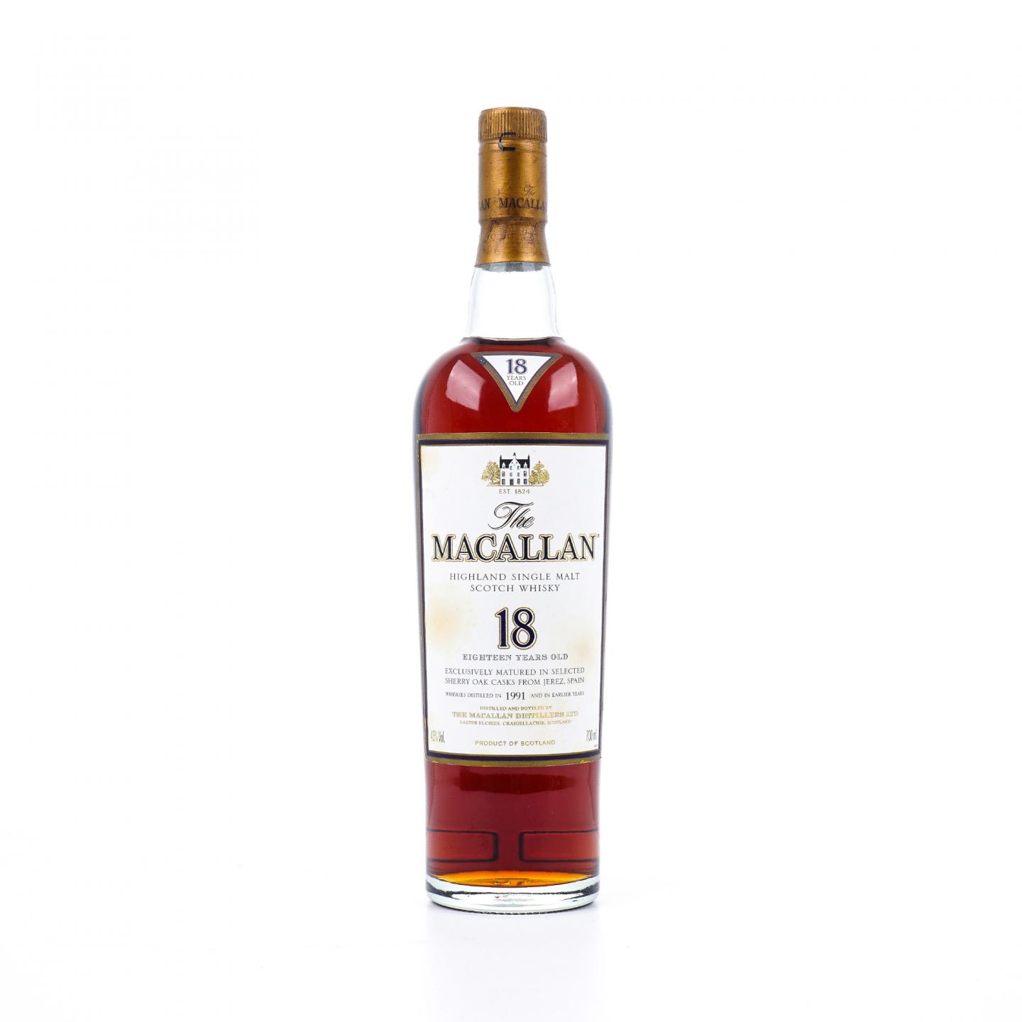 Macallan 麦卡伦 18年 1991 雪莉桶 700ML