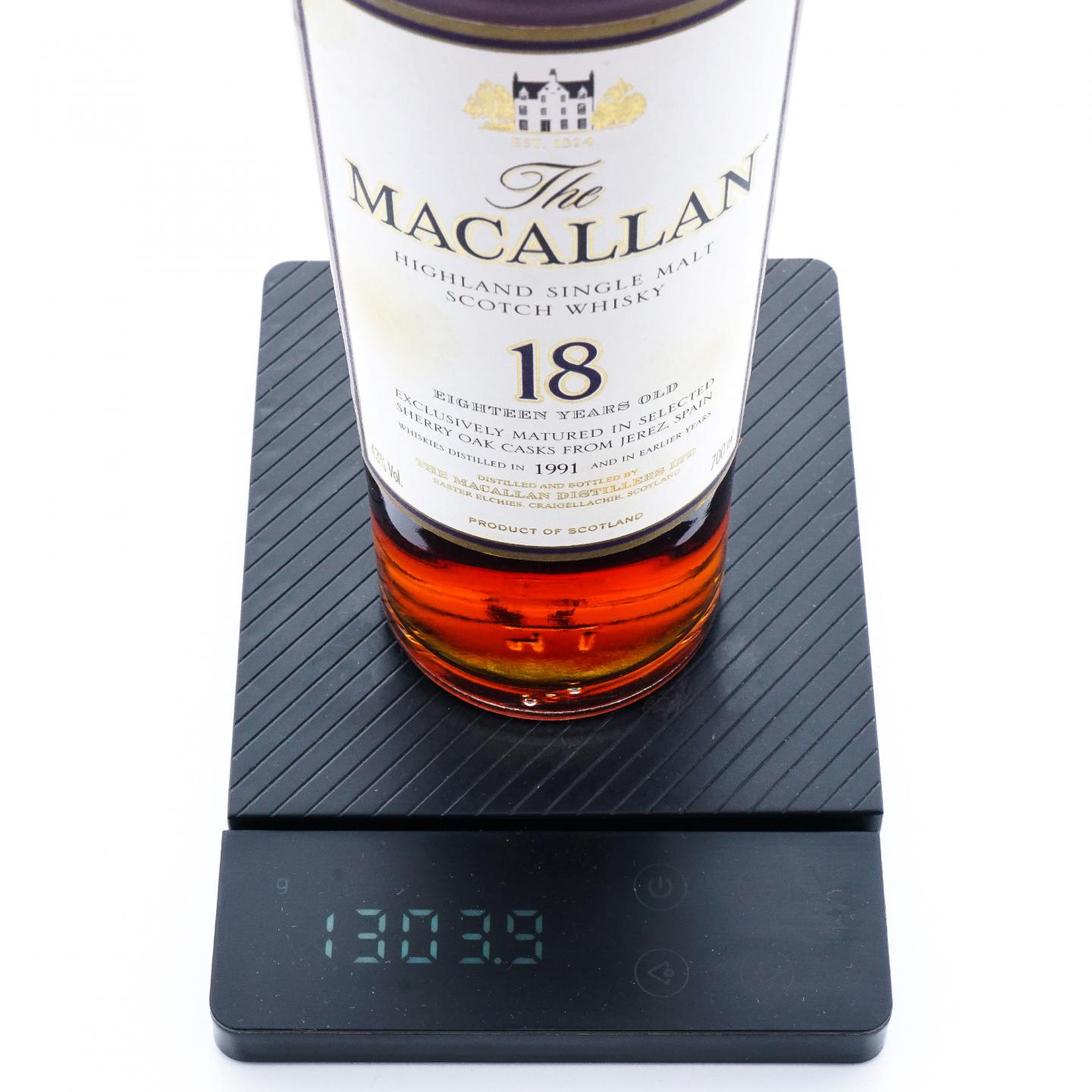 Macallan 麦卡伦 18年 1991 雪莉桶 700ML