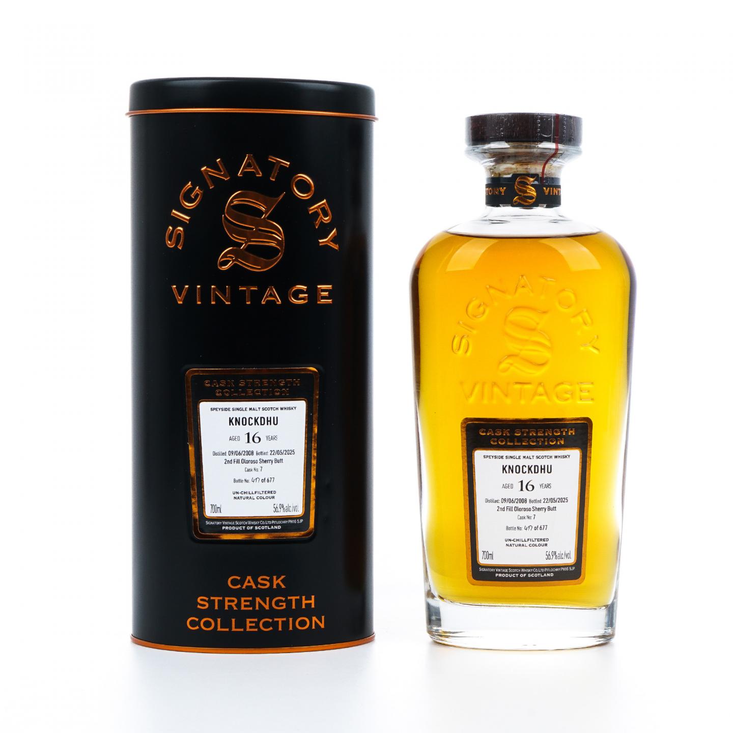 Knockdhu 洛克杜 16年 2008-2025 SV 雪莉桶#7