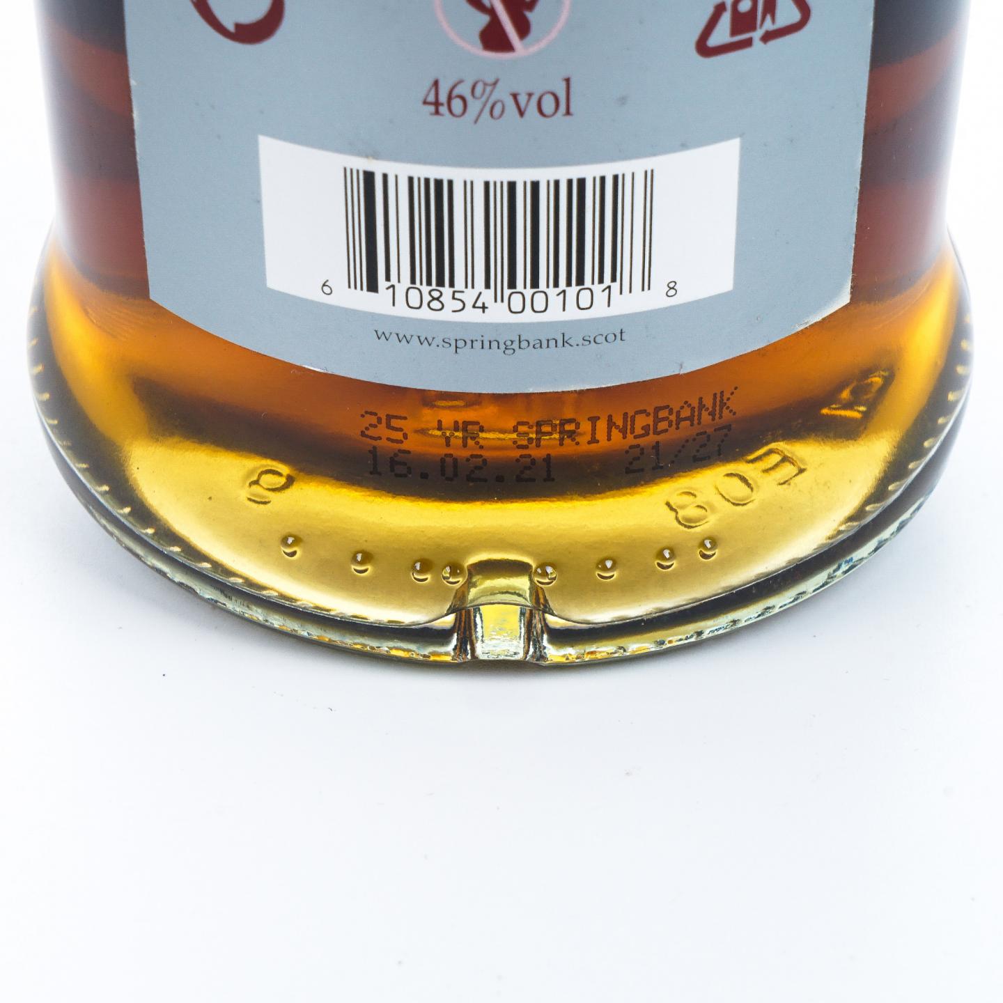 Springbank 云顶 25年 2021