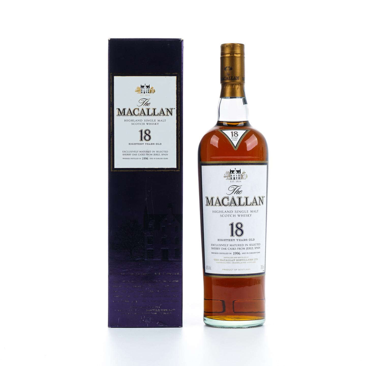 Macallan 麦卡伦 18年 1996 雪莉桶 700ml
