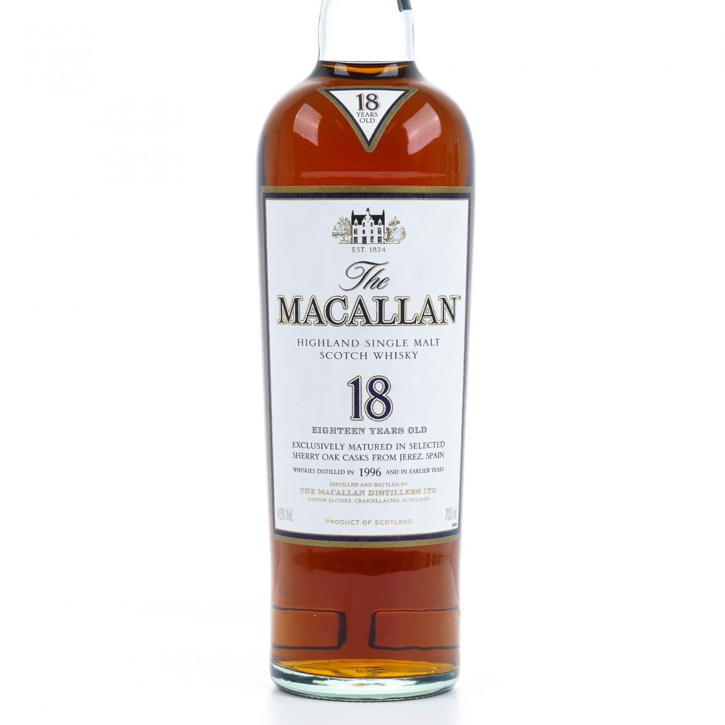 Macallan 麦卡伦 18年 1996 雪莉桶 700ml
