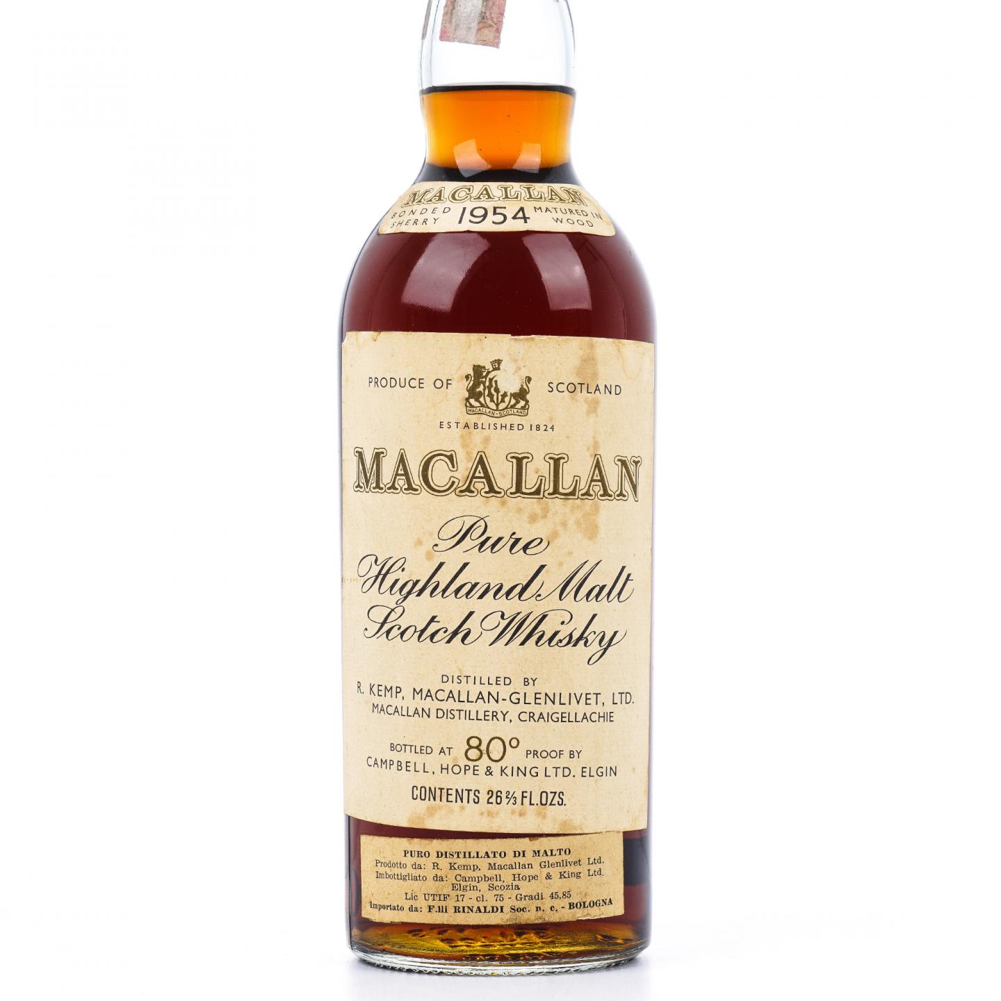 Macallan 麦卡伦 1954 80°proof 757ml