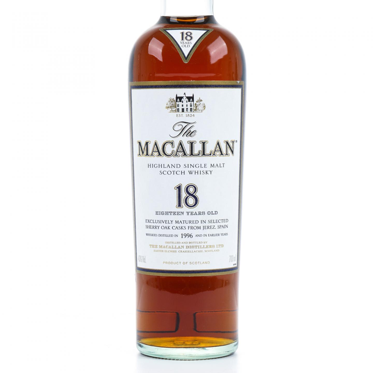 Macallan 麦卡伦 18年 1996 雪莉桶 43%