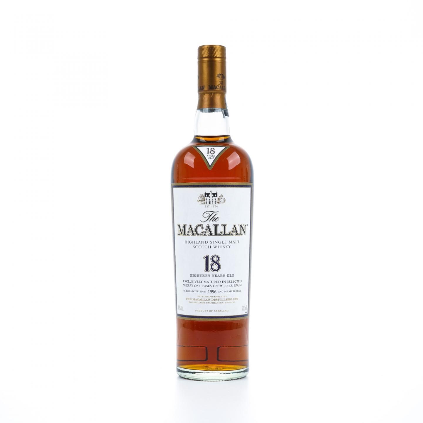 Macallan 麦卡伦 18年 1996 雪莉桶 700ML