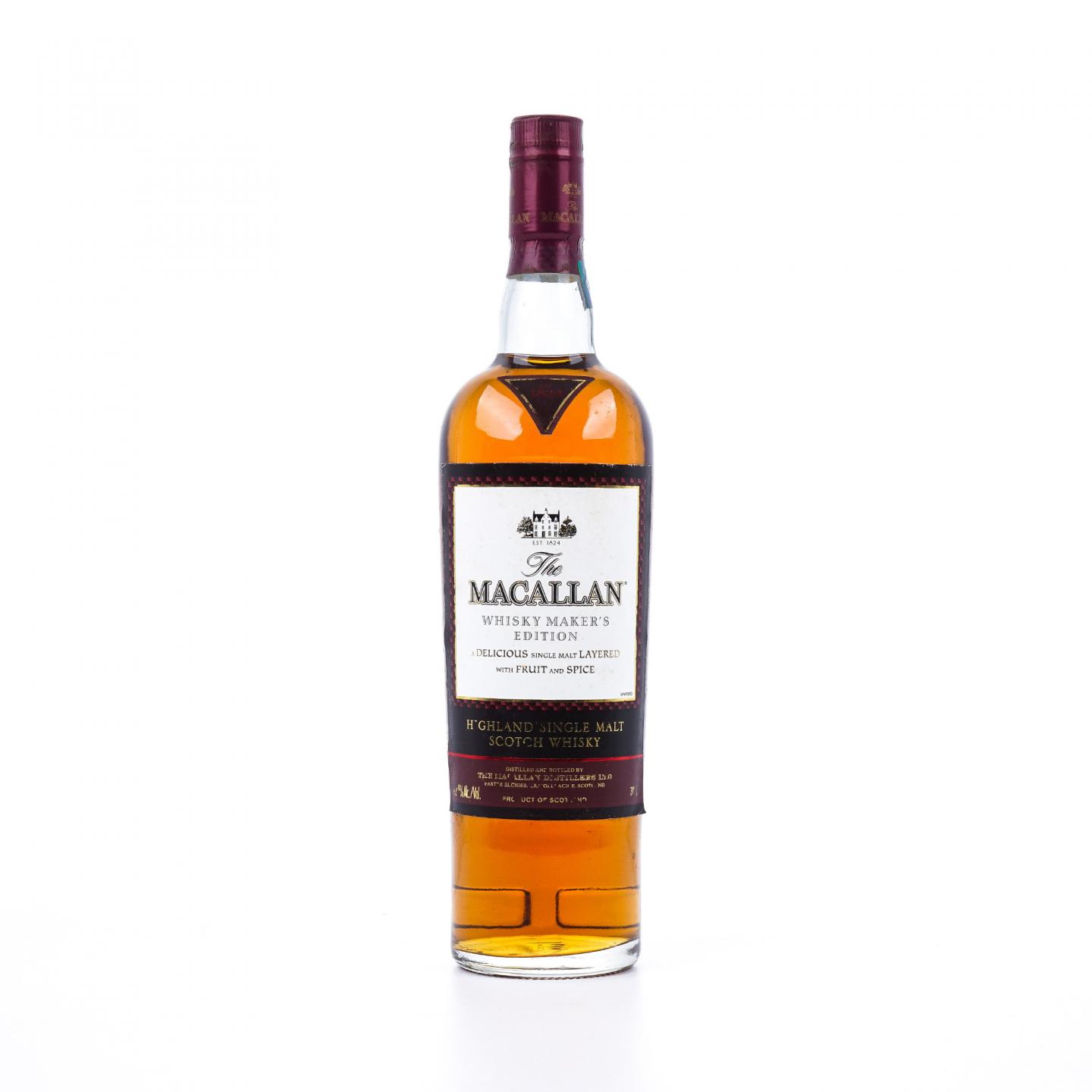 Macallan 麦卡伦 1824系列 Whisky Maker's Edition